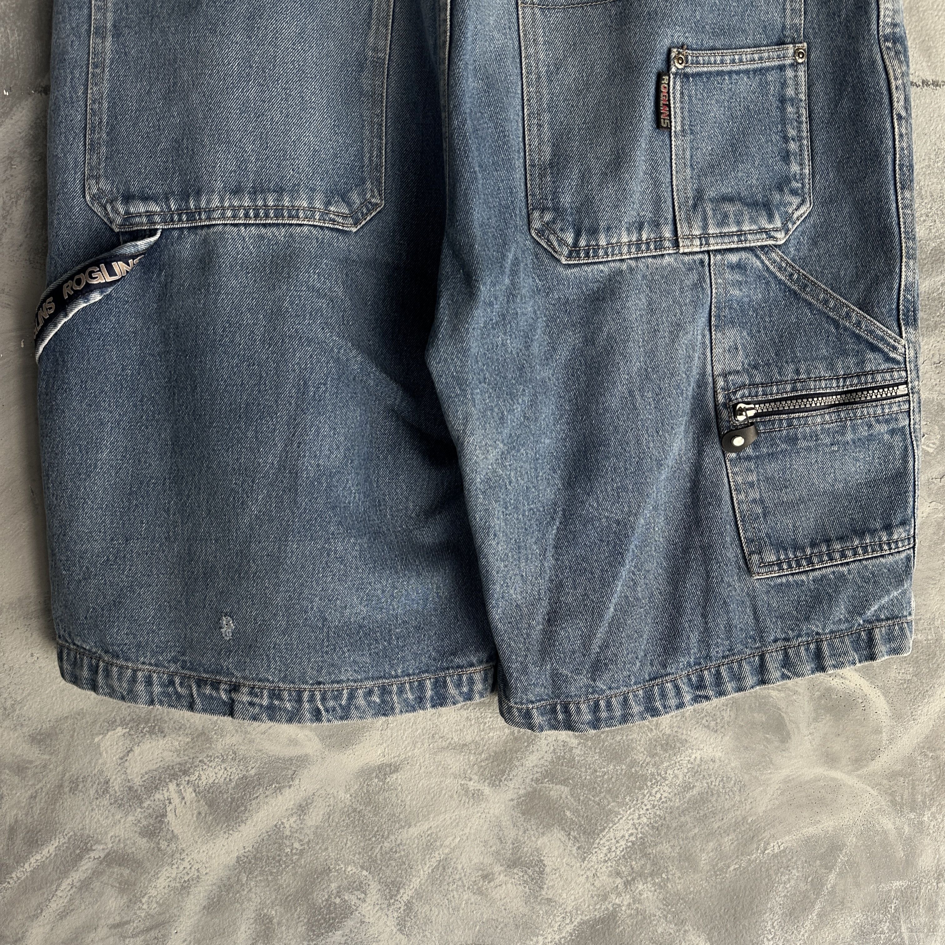 Other Vtg Y2K Super Baggy Jorts Grunge Skater Carpenter Roglins Size US 42 / EU 58 - 3 Thumbnail