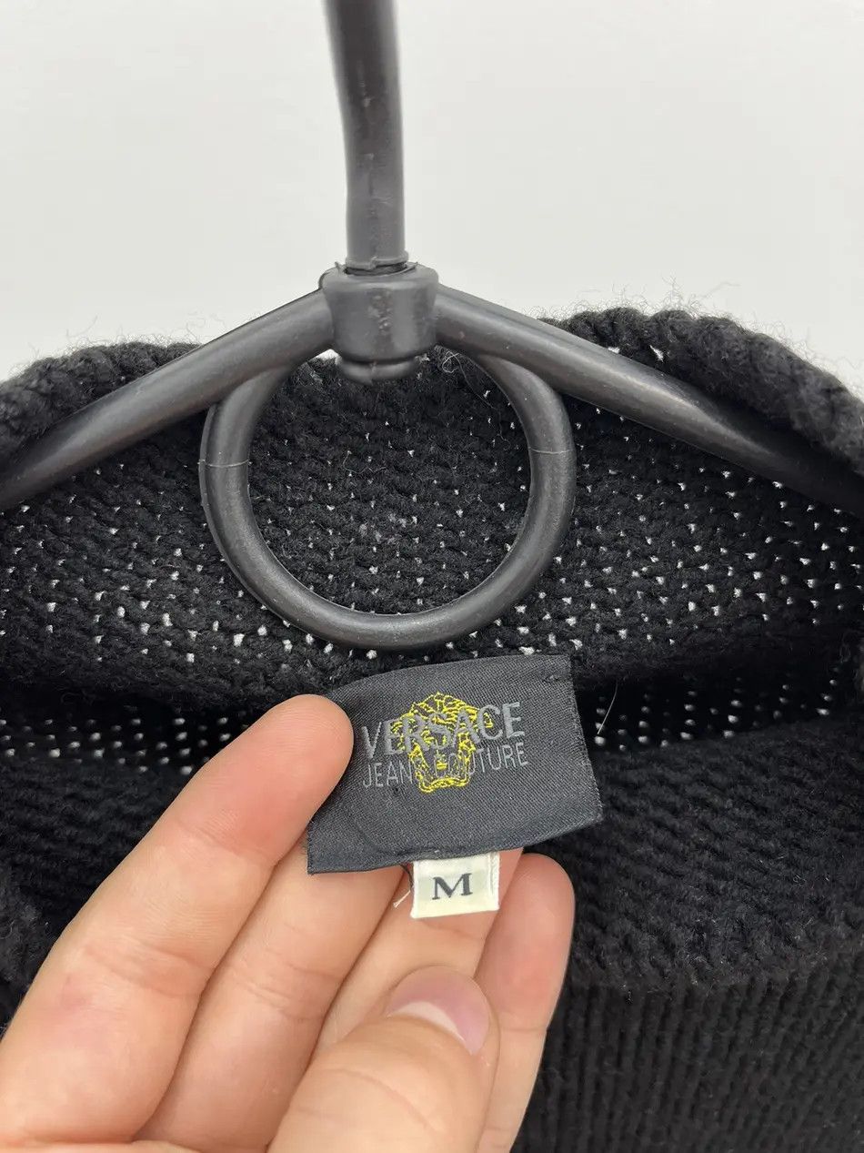 Versace Vintage Versace Jeans Couture High Neck Knit Sweater Size US M / EU 48-50 / 2 - 4 Thumbnail