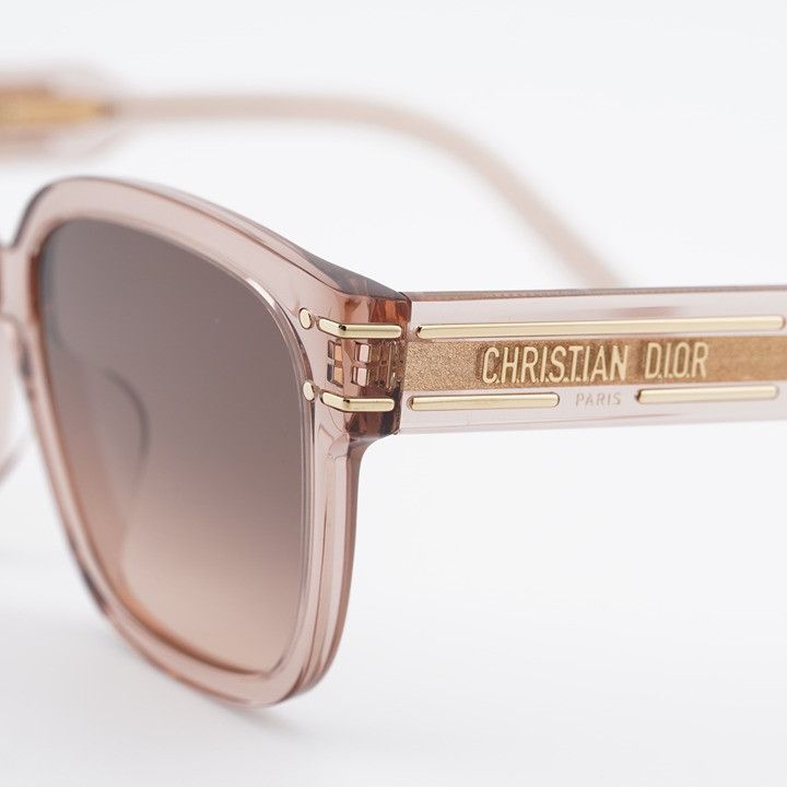 Dior Dior DIORSIGNATURE S7F 40F1 Women Sunglasses Pink Square Size ONE SIZE - 3 Thumbnail