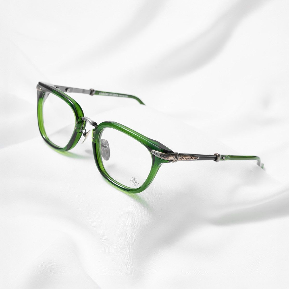 Chrome Hearts CHROME HEARTS TITANASLUVR MOSS/PEWTER GLASSES Size ONE SIZE - 1 Thumbnail