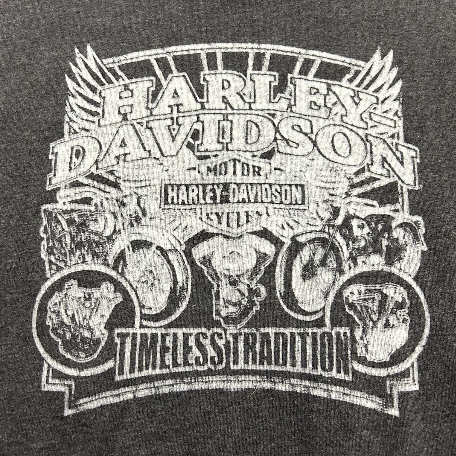 Harley Davidson Harley-Davidson T-Shirt Men's Large Short Sleeve Gray Harley-Davidson McDermott's Short Sleeve T Shirt Dark Gray 90s Motorcycle Mens Size US L / EU 52-54 / 3 - 2 Thumbnail