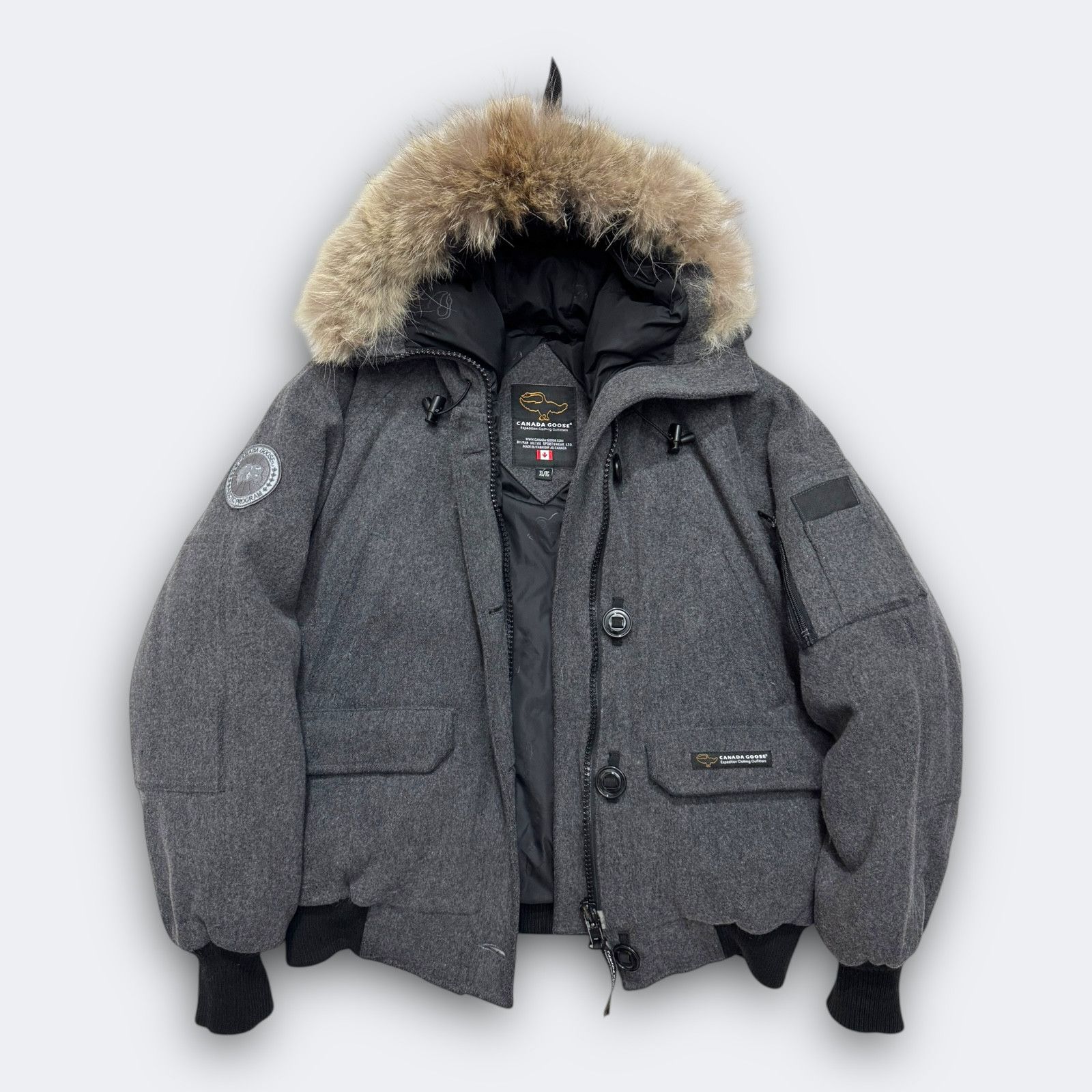 Canada Goose women's chilliwack virgin wool bomber jacket Size XL / US 12-14 / IT 48-50 - 2 Thumbnail