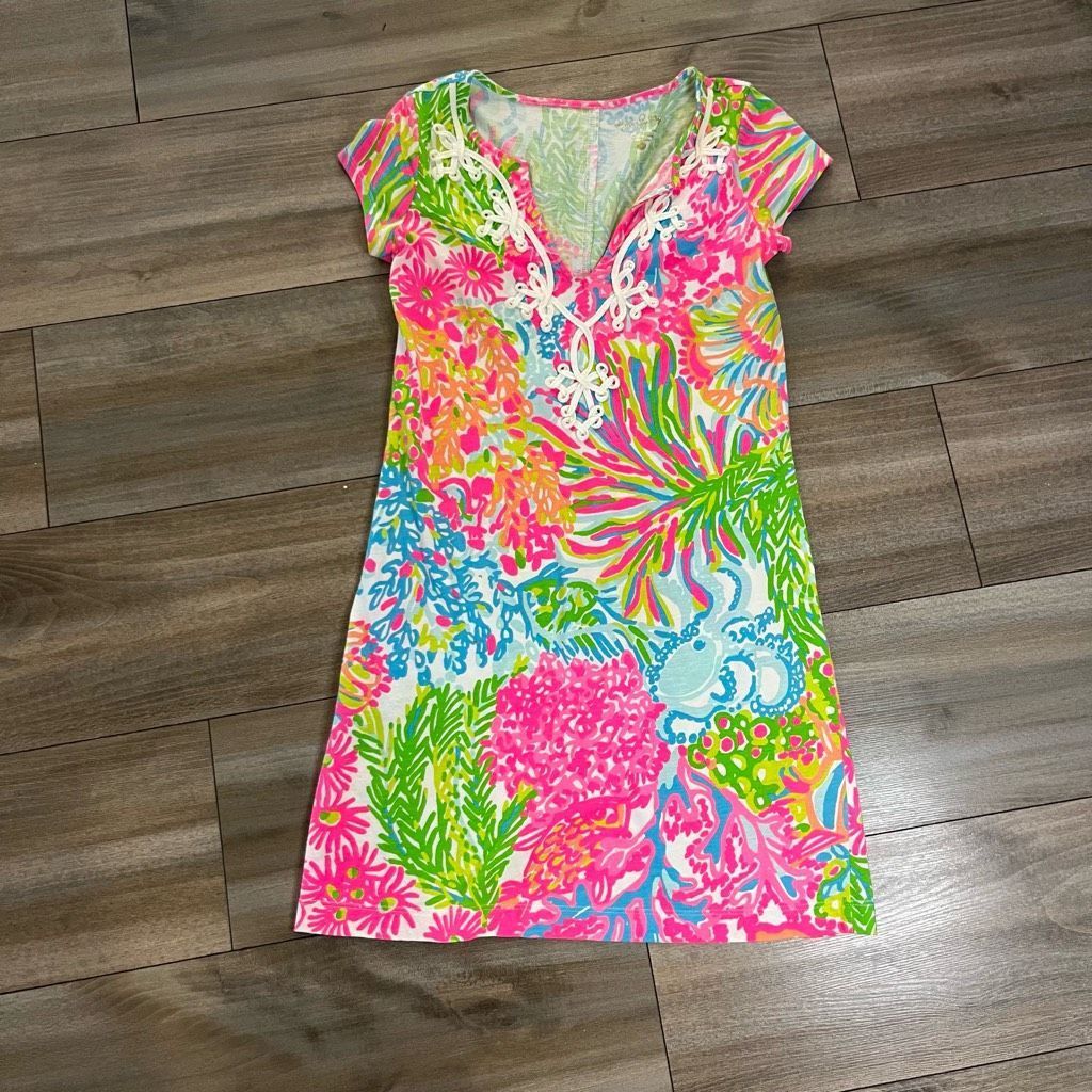 Lilly Pulitzer Lilly Pulitzer Pink Pattern Casual Dress Women XXS Bin M-27 Size XXS / US 00 / IT 34 - 1 Thumbnail