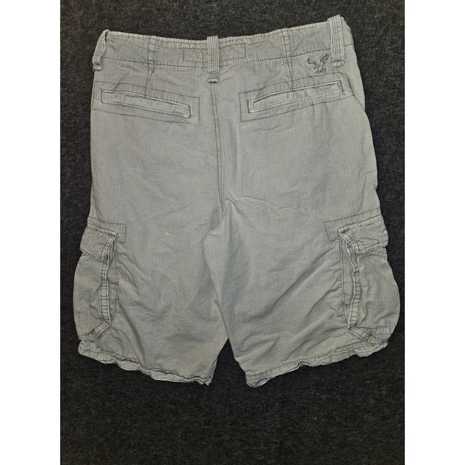 American Eagle Outfitters Vintage American Eagle Longboard Cargo shorts Mens 36 Beige Rip Stop Casual Workwear Size US 36 / EU 52 - 6 Thumbnail