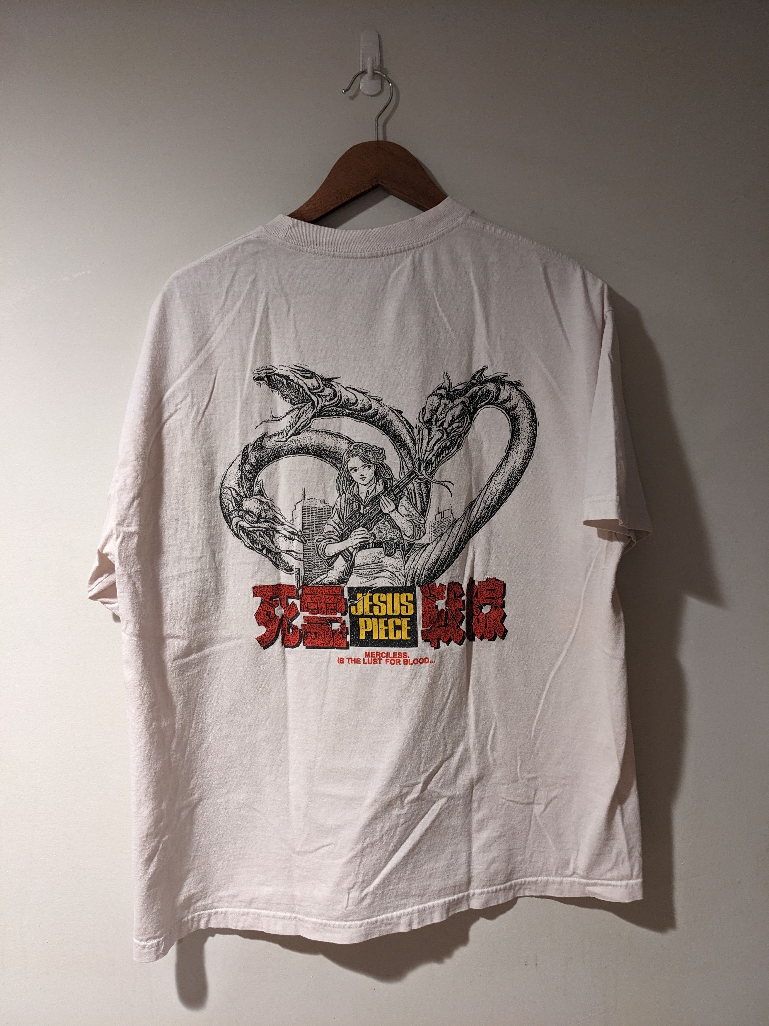 image of Band Tees x Vintage Jesus Piece Lust For Blood XL White/pink T-Shirt, Men's