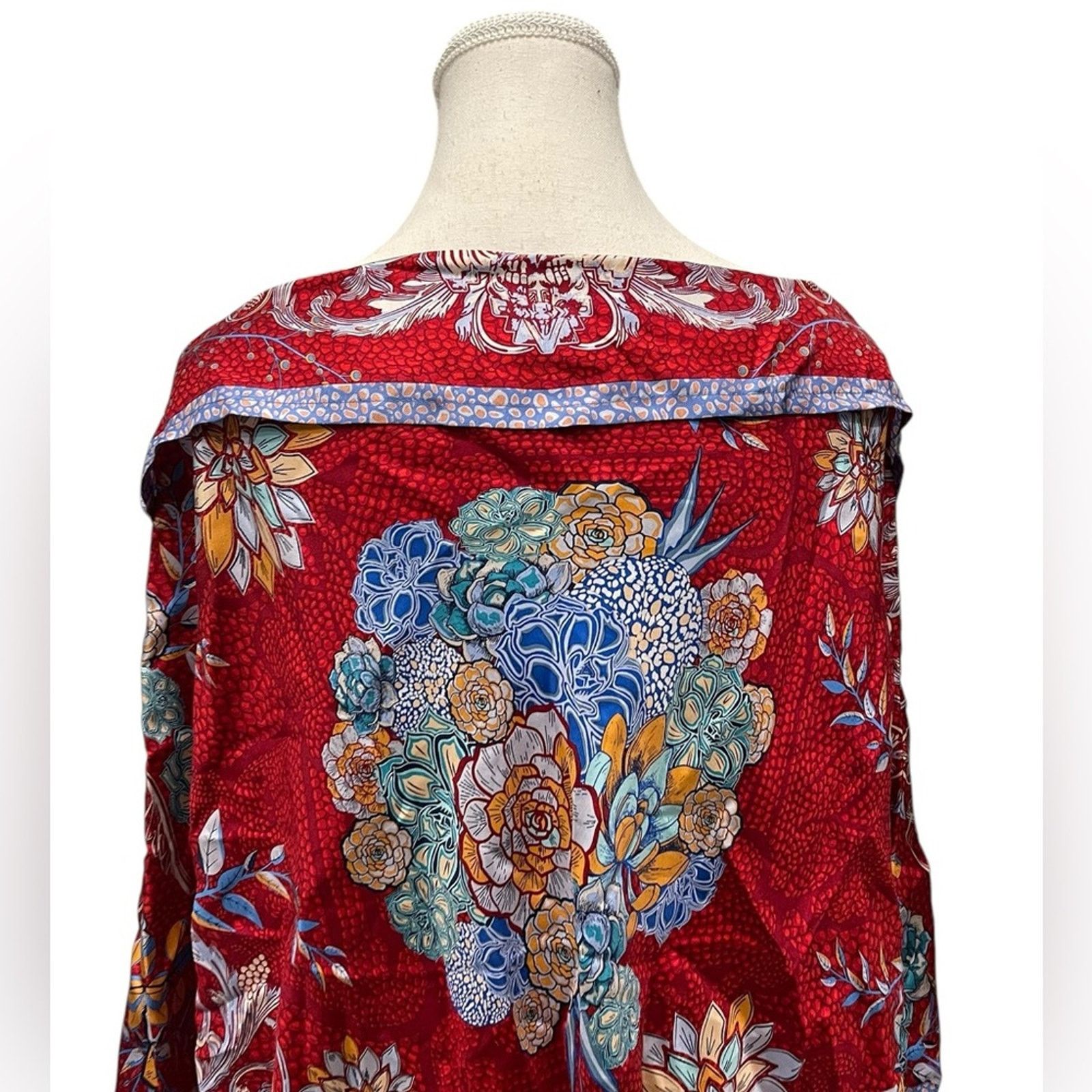 Other Pineda Covalin~Dreamcatcher poncho100% Silk~Open Size ONE SIZE - 6 Thumbnail