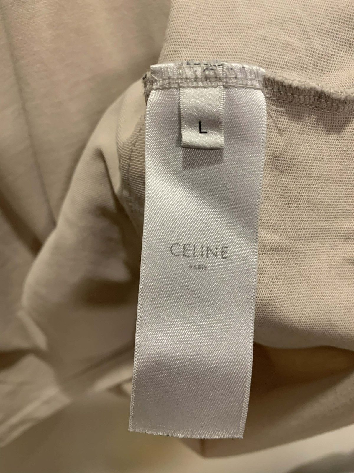 Celine Celine Paris Logo Long Sleeve Shirt Size US L / EU 52-54 / 3 - 5 Thumbnail