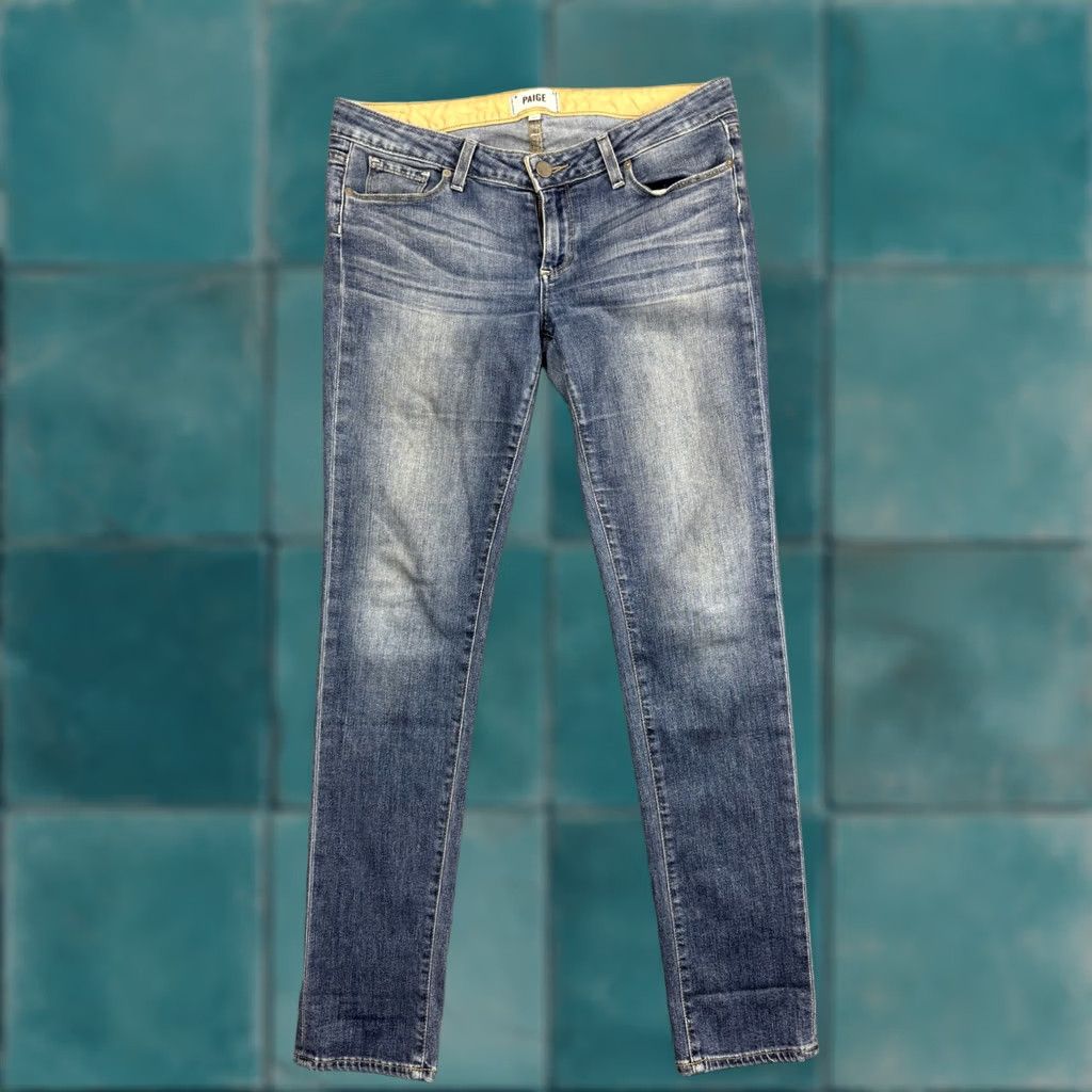 Paige PAIGE Jeans Womens 27 Blue Jimmy Jimmy Skinny Medium Wash Stretch Made in USA Size 27" / US 4 / IT 40 - 1 Thumbnail