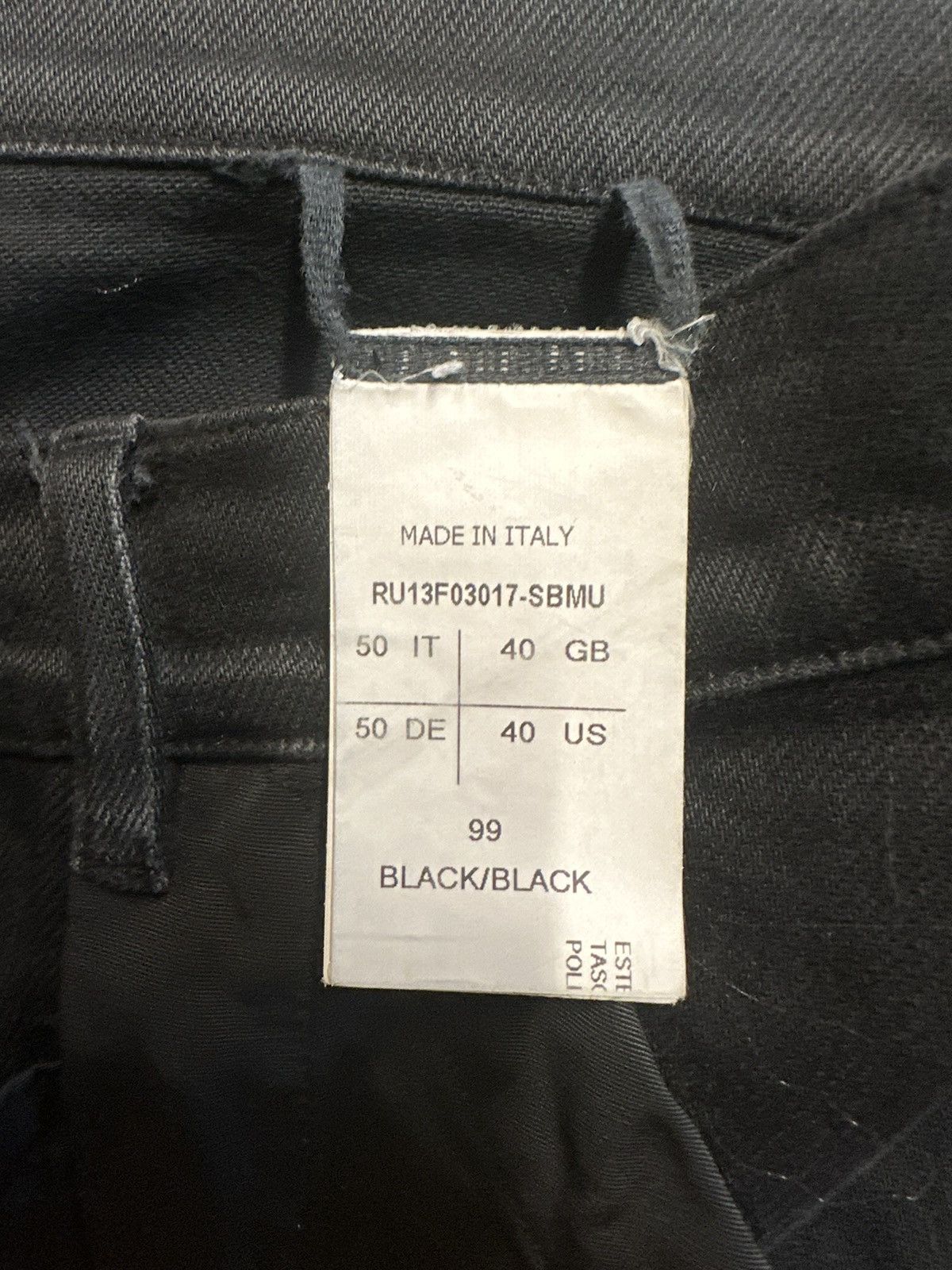 Rick Owens Mainline Memphis no wax RU13F03017-SBMU Size US 32 / EU 48 - 5 Thumbnail