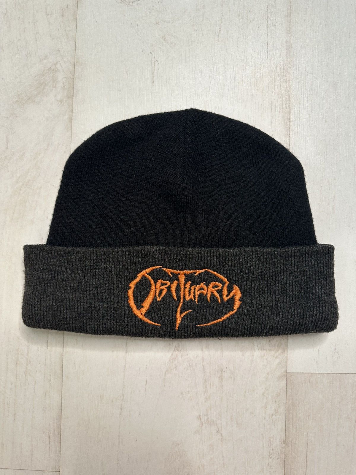Band Tees × Vintage Vintage Obituary beanie Size ONE SIZE - 1 Thumbnail
