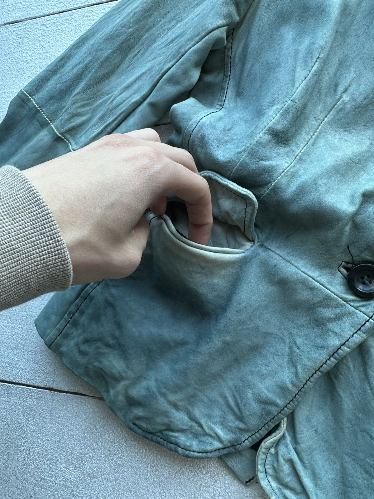 Other 🚨 VINTAGE LEATHER JACKET JAPAN CASUAL STREETWEAR 90s Y2K Size M / US 6-8 / IT 42-44 - 7 Thumbnail
