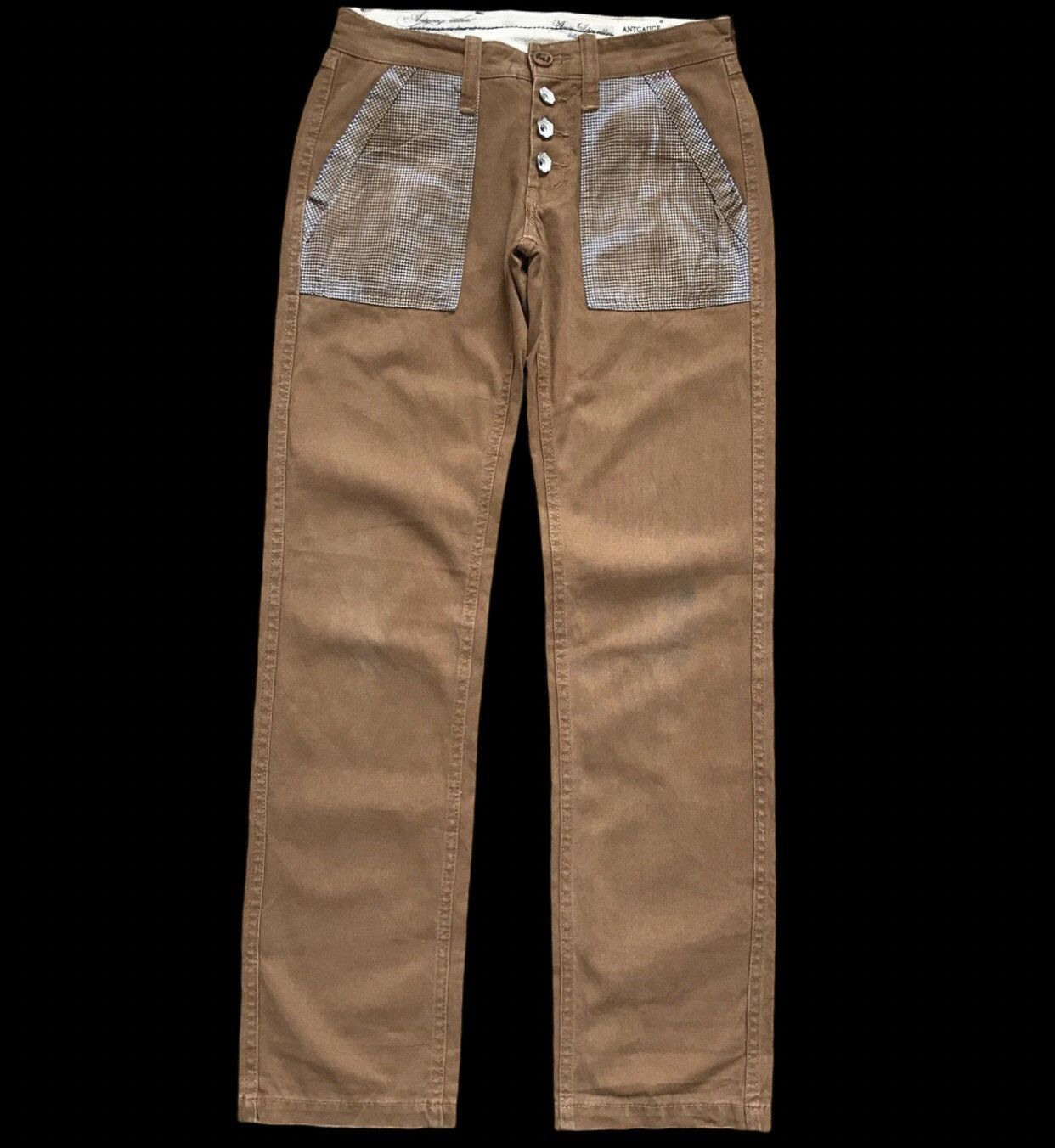 Japanese Brand × Seditionaries P28 ANTGAUGE Japan Two Tones Light Duck Canvas Baker Pant Size US 28 / EU 44 - 1 Thumbnail