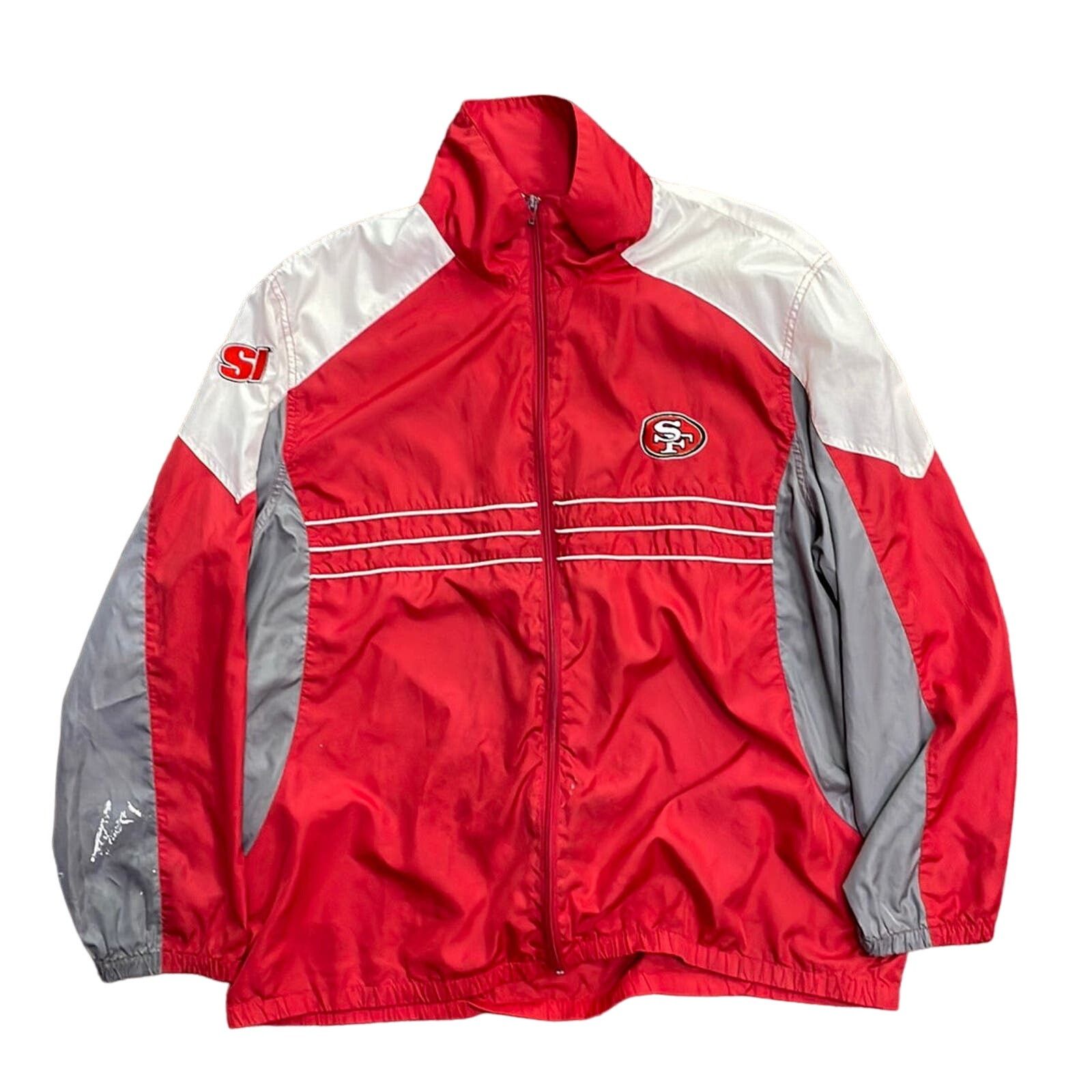 NFL Y2K Sports Illustrated NFL San Francisco 49ers Windbreaker Size US XL / EU 56 / 4 - 1 Thumbnail