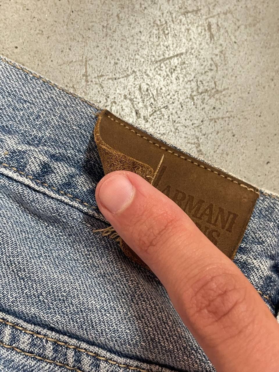 Armani Deconstruct Vintage Armani Jeans Rare Design Size US 33 - 11 Thumbnail