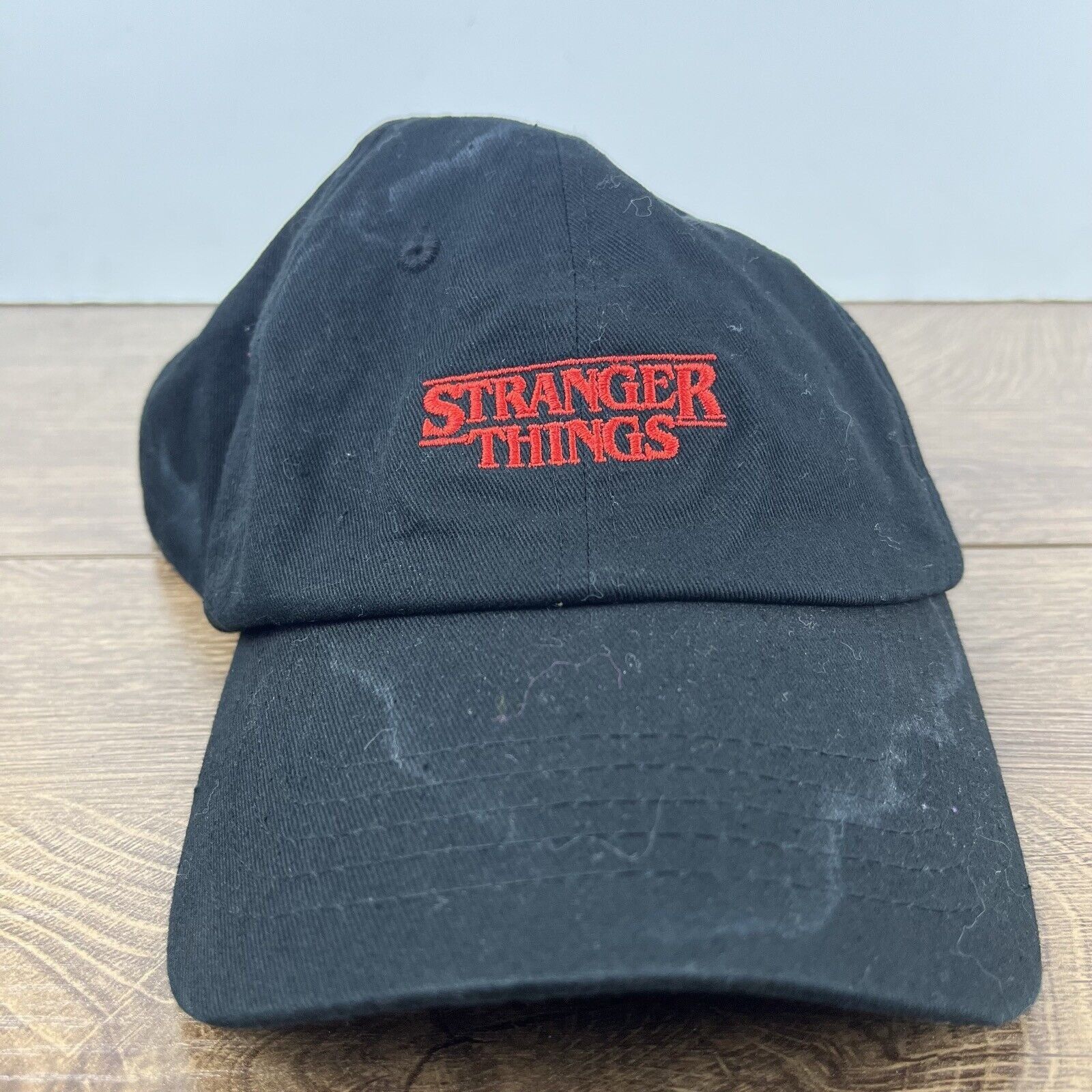 Other Stranger Things Hat Black Adjustable Hat Black Stranger Thin Size ONE SIZE - 3 Thumbnail