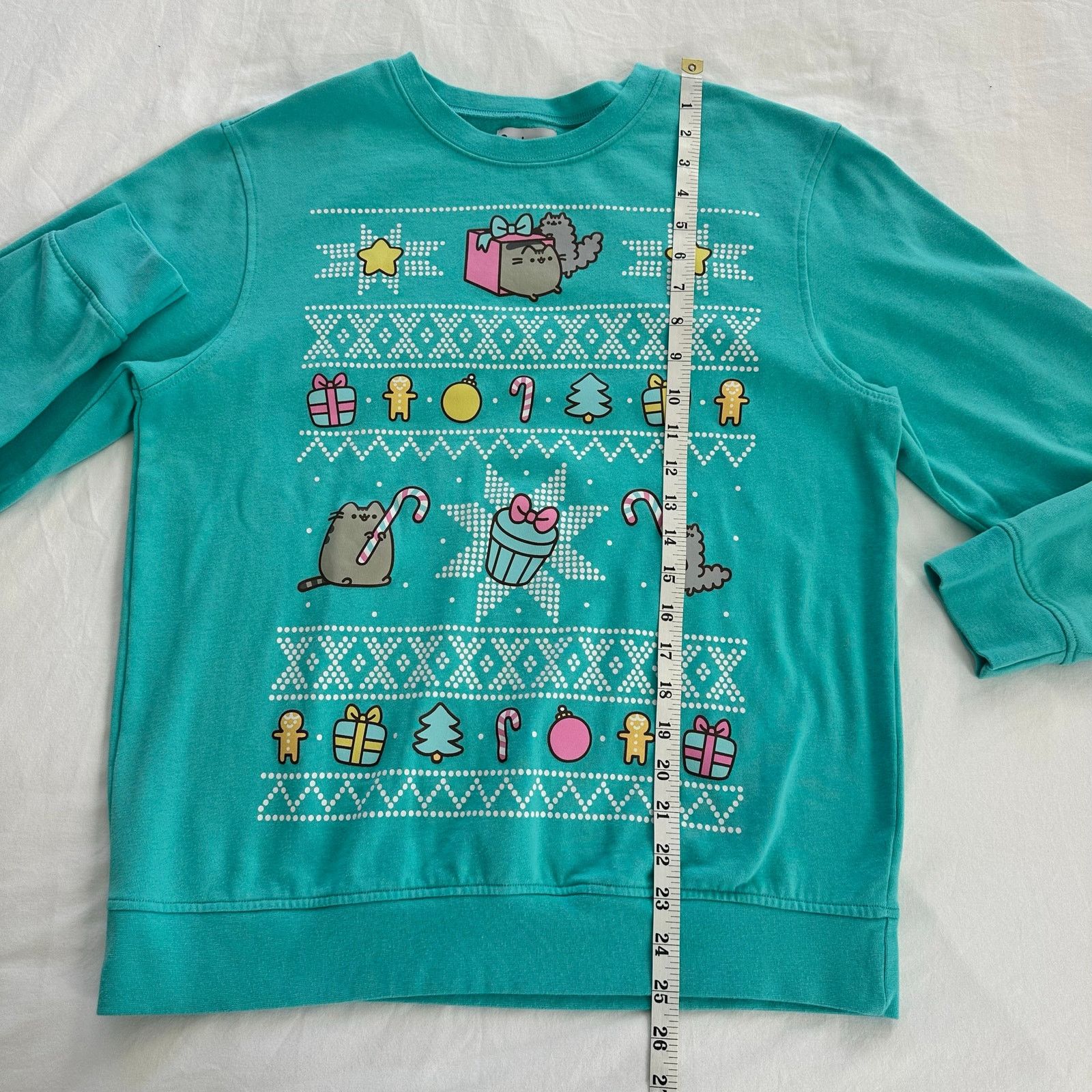 Other Pusheen Christmas Sweatshirt Teal Color Size Small Size S / US 4 / IT 40 - 7 Thumbnail
