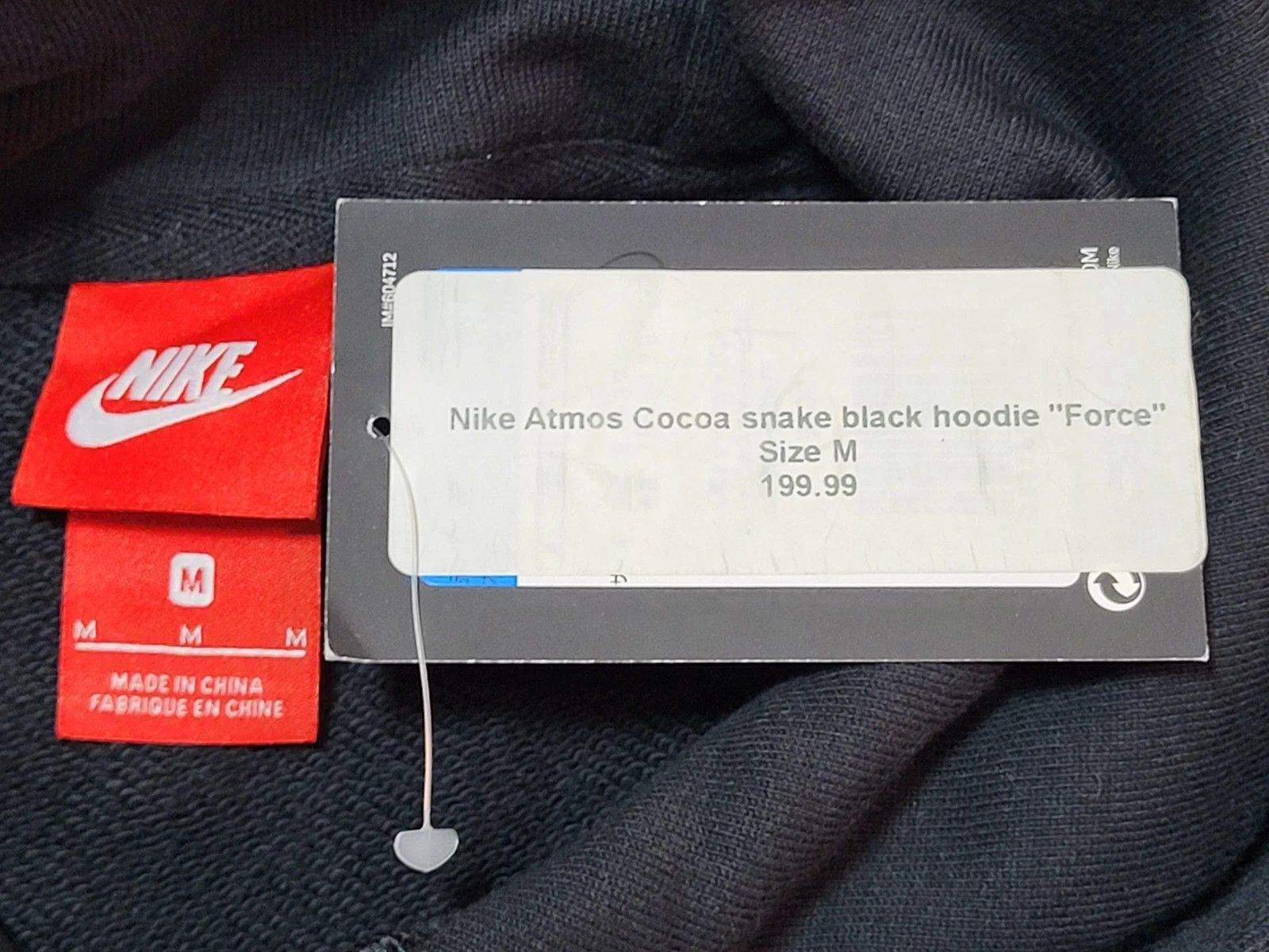 Nike × atmos Nike Atmos Cocoa Black Snake "FORCE" Hoodie Air Force 1 Size US M / EU 48-50 / 2 - 11 Thumbnail