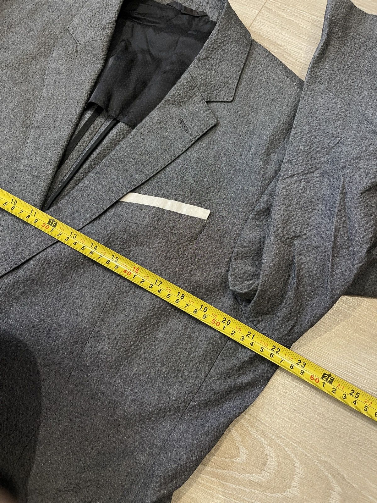 Hugo Boss HUGO BOSS "Hedson3/Gander1" Textured Cotton Blazer US 46R Size 46R - 16 Thumbnail