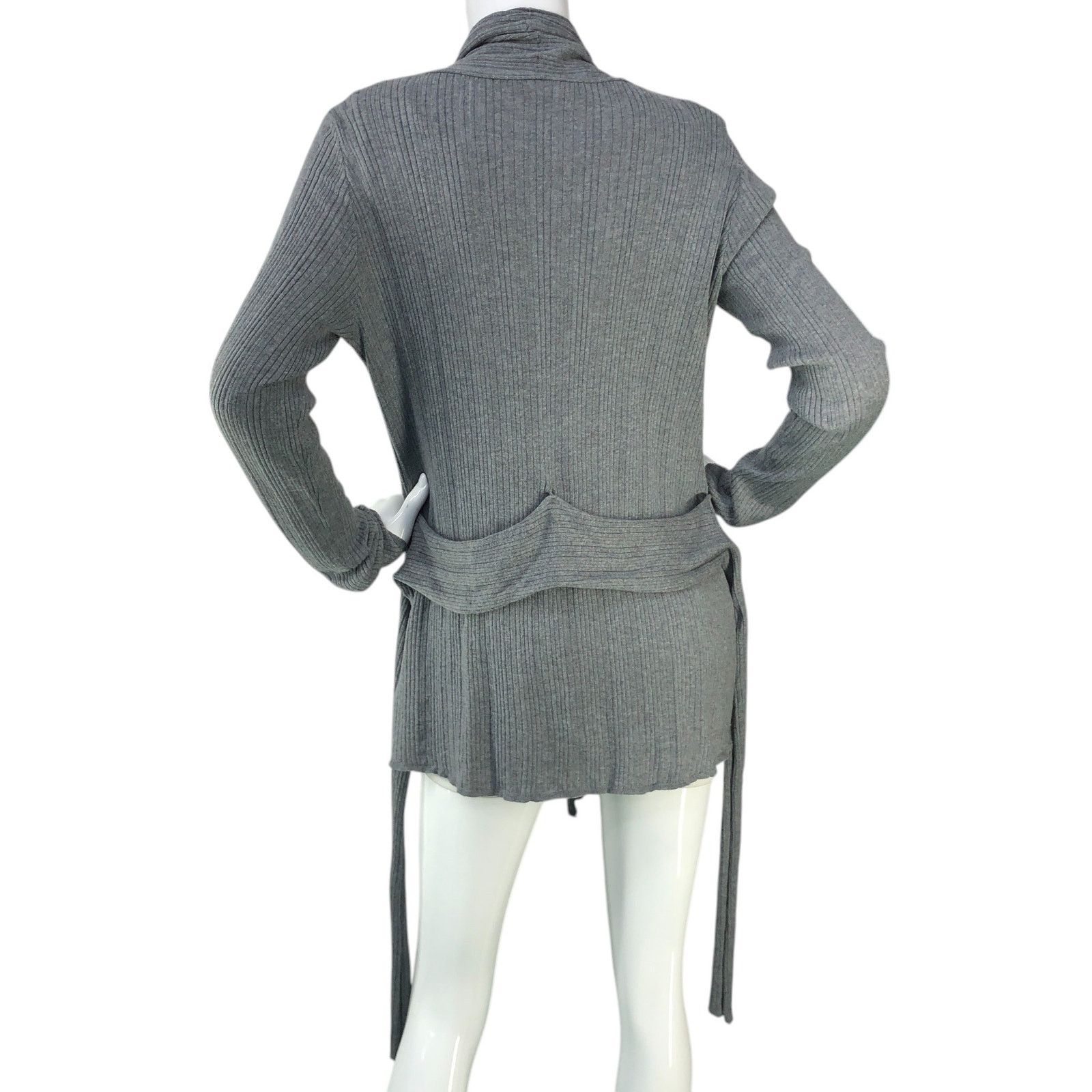 L'AGENCE L'Agence Sz S Cardigan Cashmere Silk Cotton Primrose Plisse Size S / US 4 / IT 40 - 7 Thumbnail