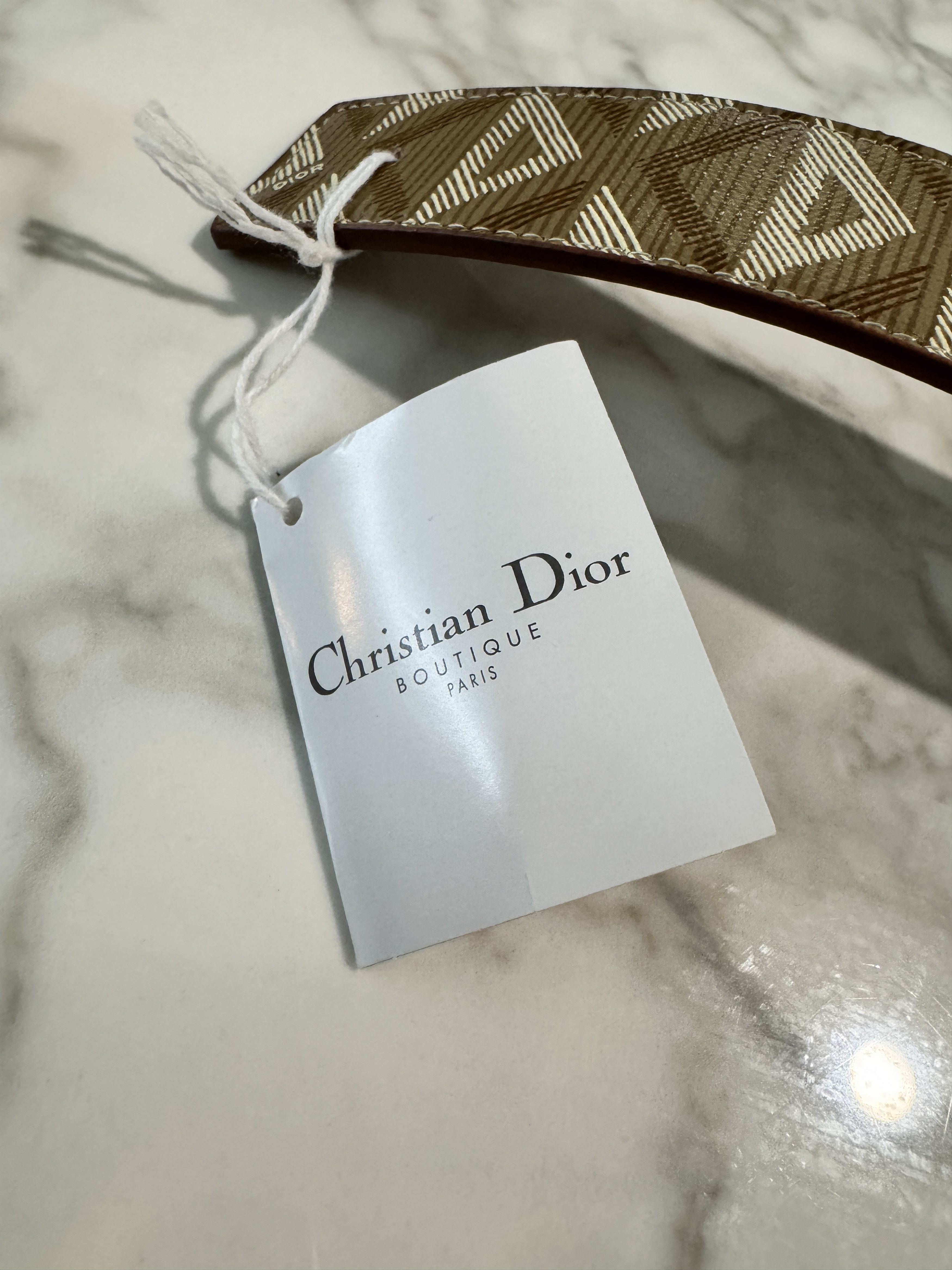 Dior DIAMOND CANVA BELT Size 42 - 3 Thumbnail