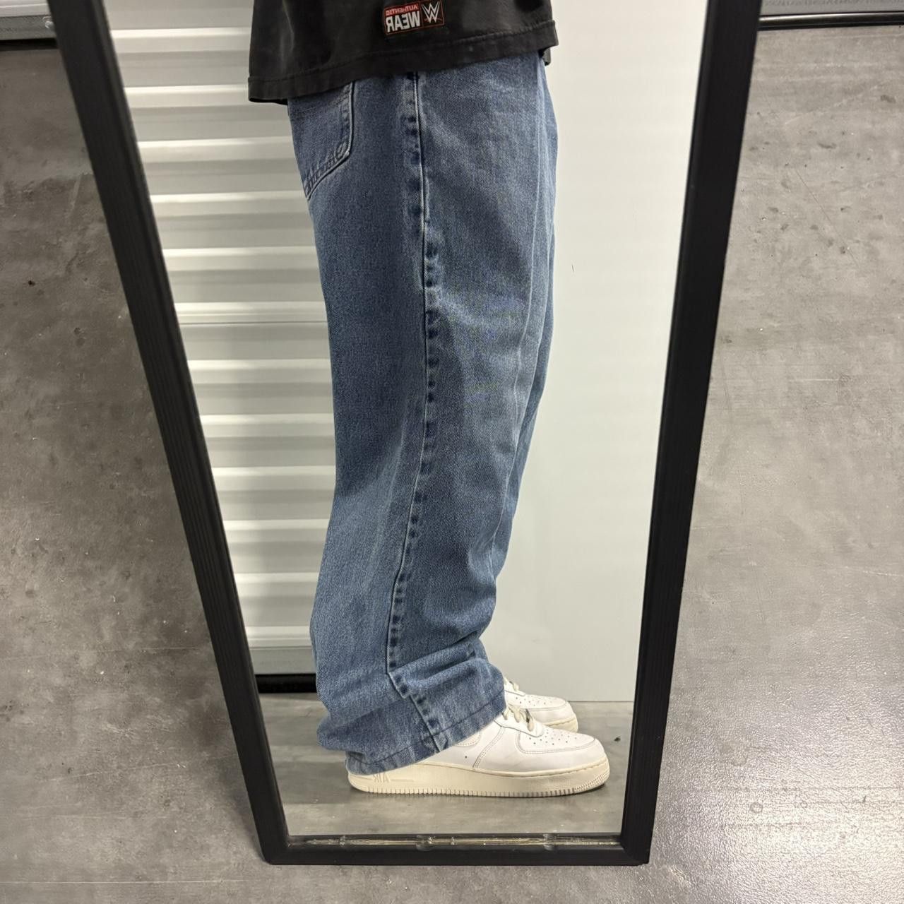 Vintage Crazy Vintage Y2K/2000s Baggy Medium Blue Wash Workwear Streetwear Denim Jeans! Size US 40 / EU 56 - 2 Thumbnail