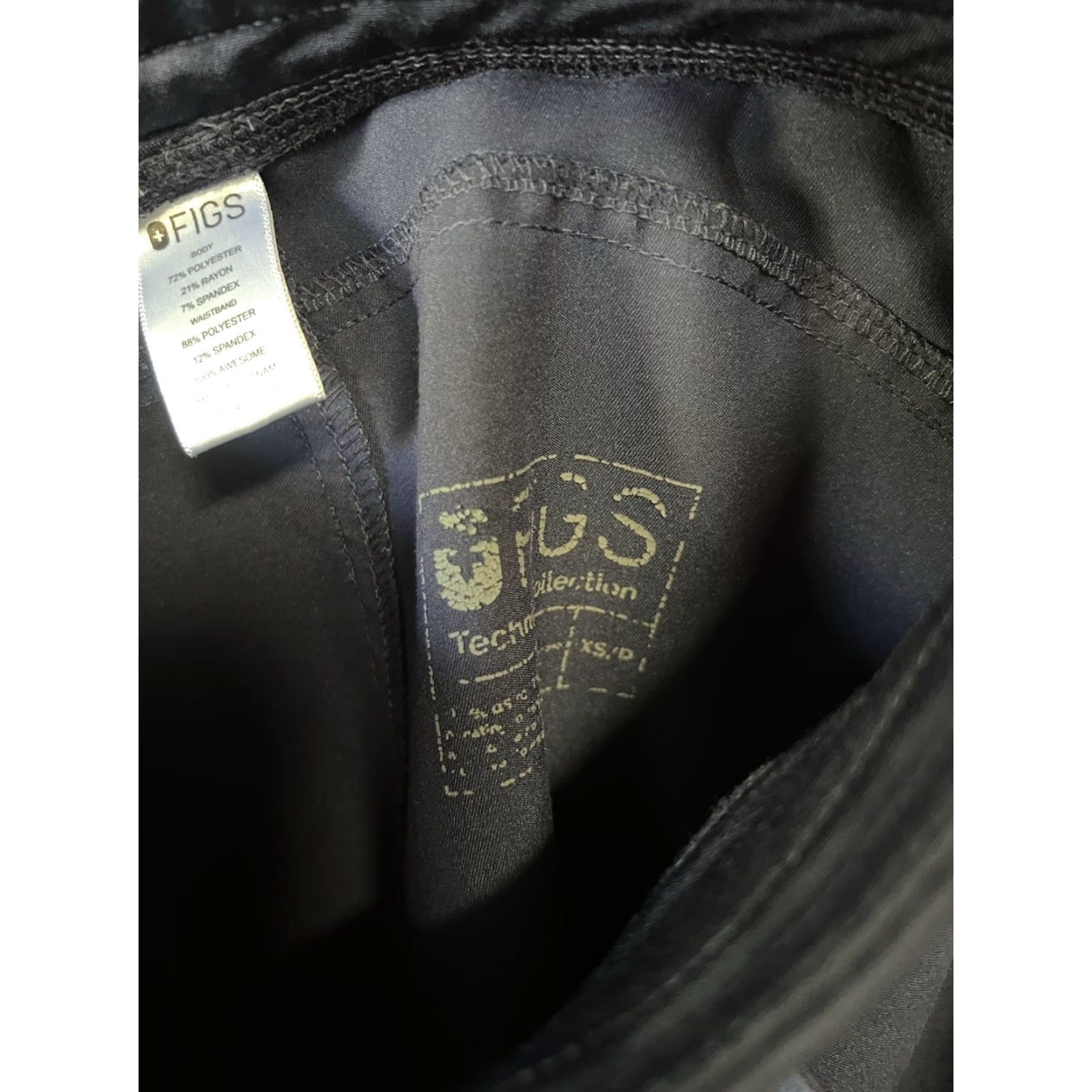 Vintage FIGS Blue Womens Scrub Pants Pull On Drawstring Size XS Size 26" / US 2 / IT 38 - 3 Thumbnail