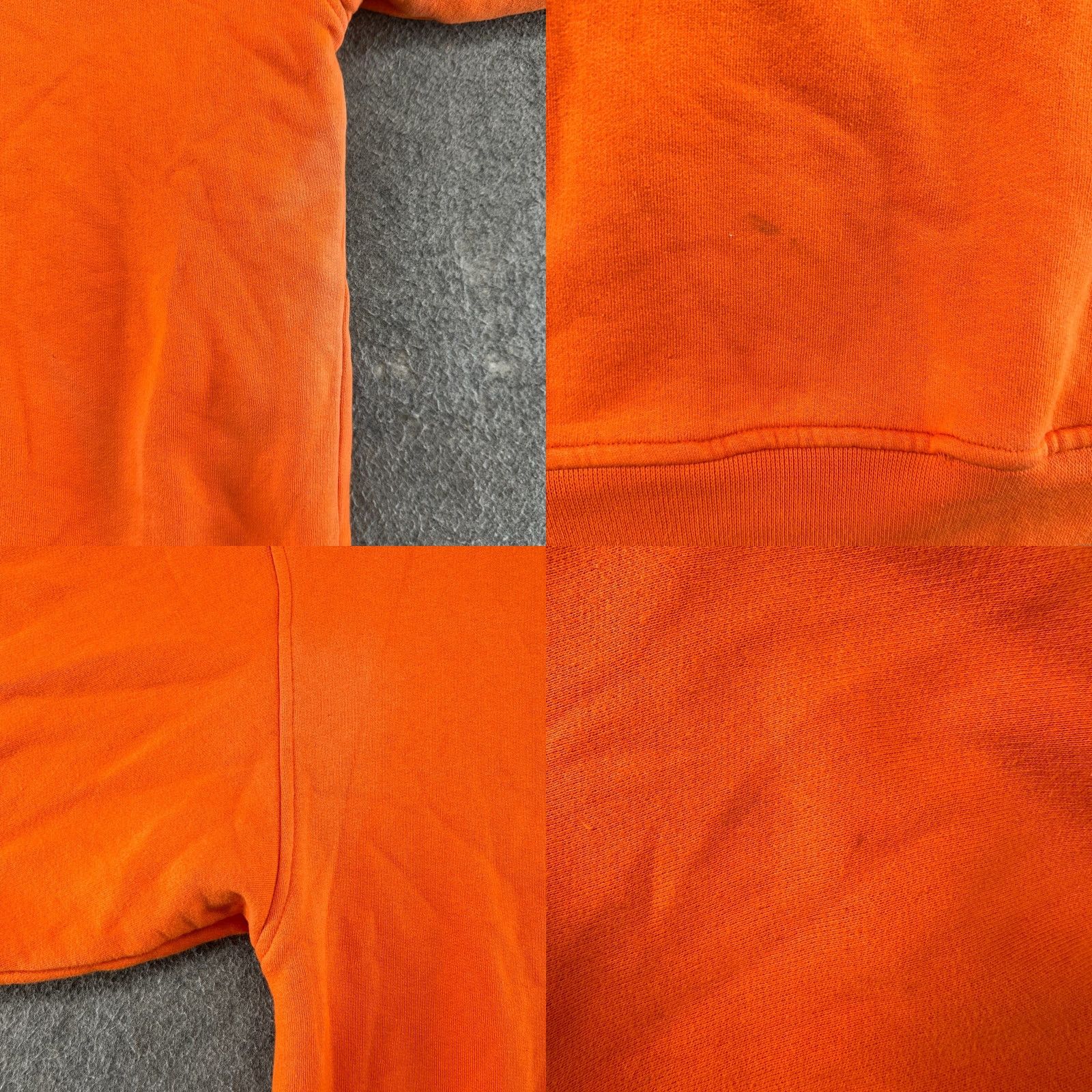 Lee VINTAGE Lee Hoodie Mens XL Orange Full Zip Thermal Waffle Knit Lined COMPANY 90s Size US XL / EU 56 / 4 - 10 Thumbnail