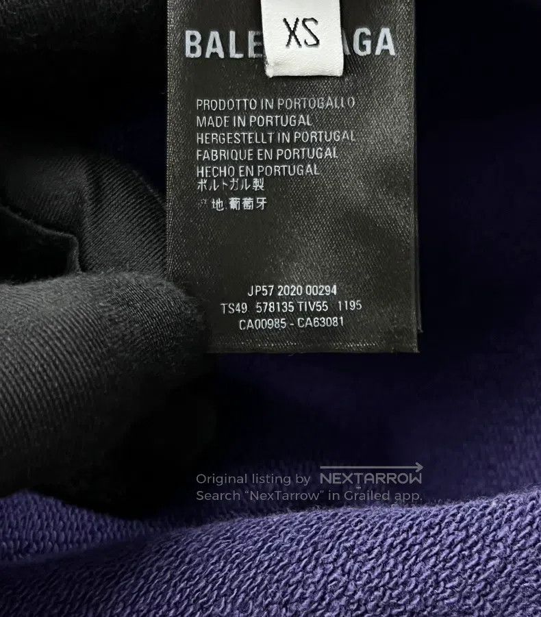 Balenciaga Balenciaga Navy Blue Mailbox Alphabet Logo Hoodie Size OS Size US XS / EU 42 / 0 - 4 Thumbnail
