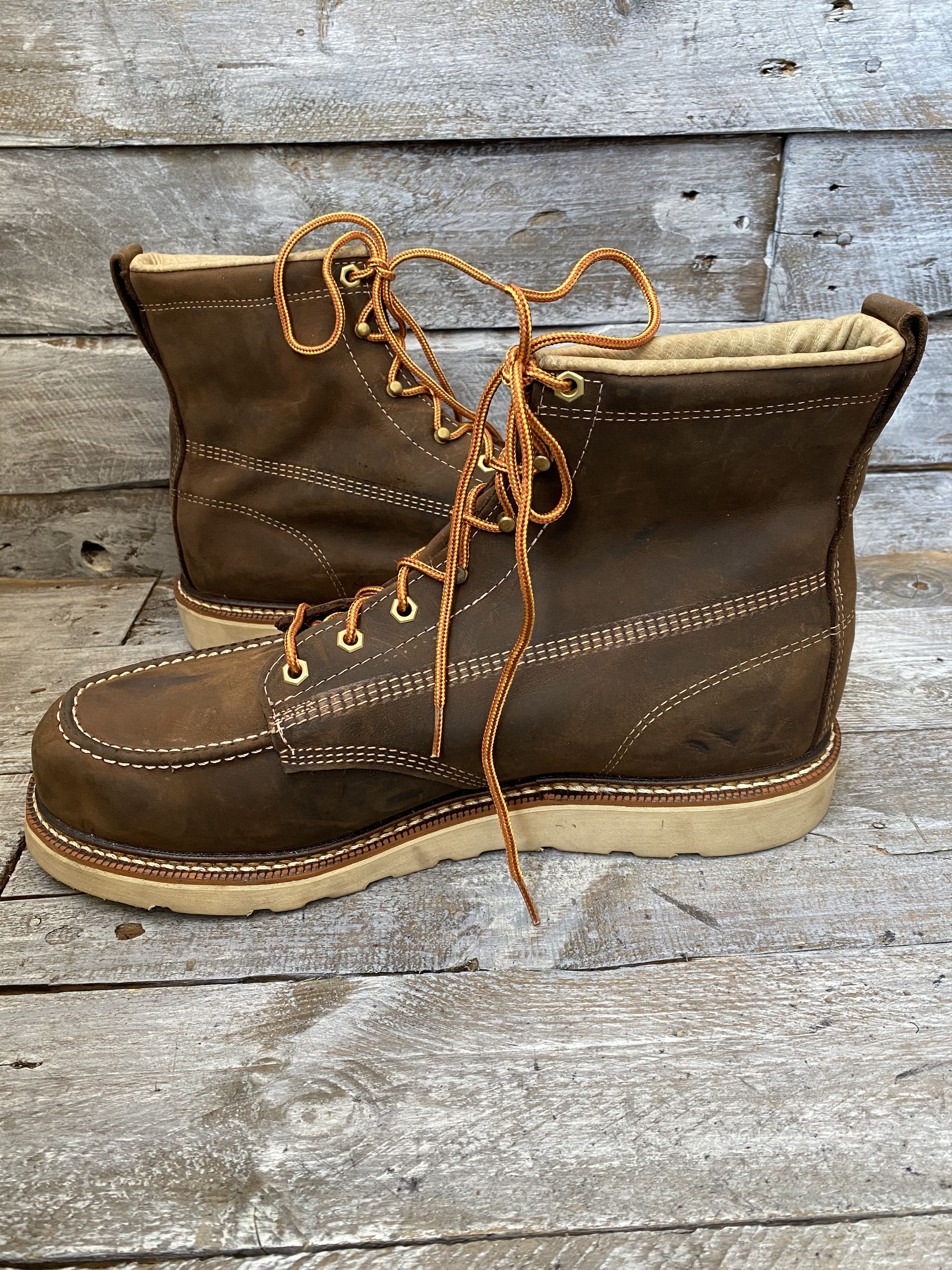 Thorogood Thorogood dark brown work boots soft toe Size US 14 / EU 47 - 10 Thumbnail