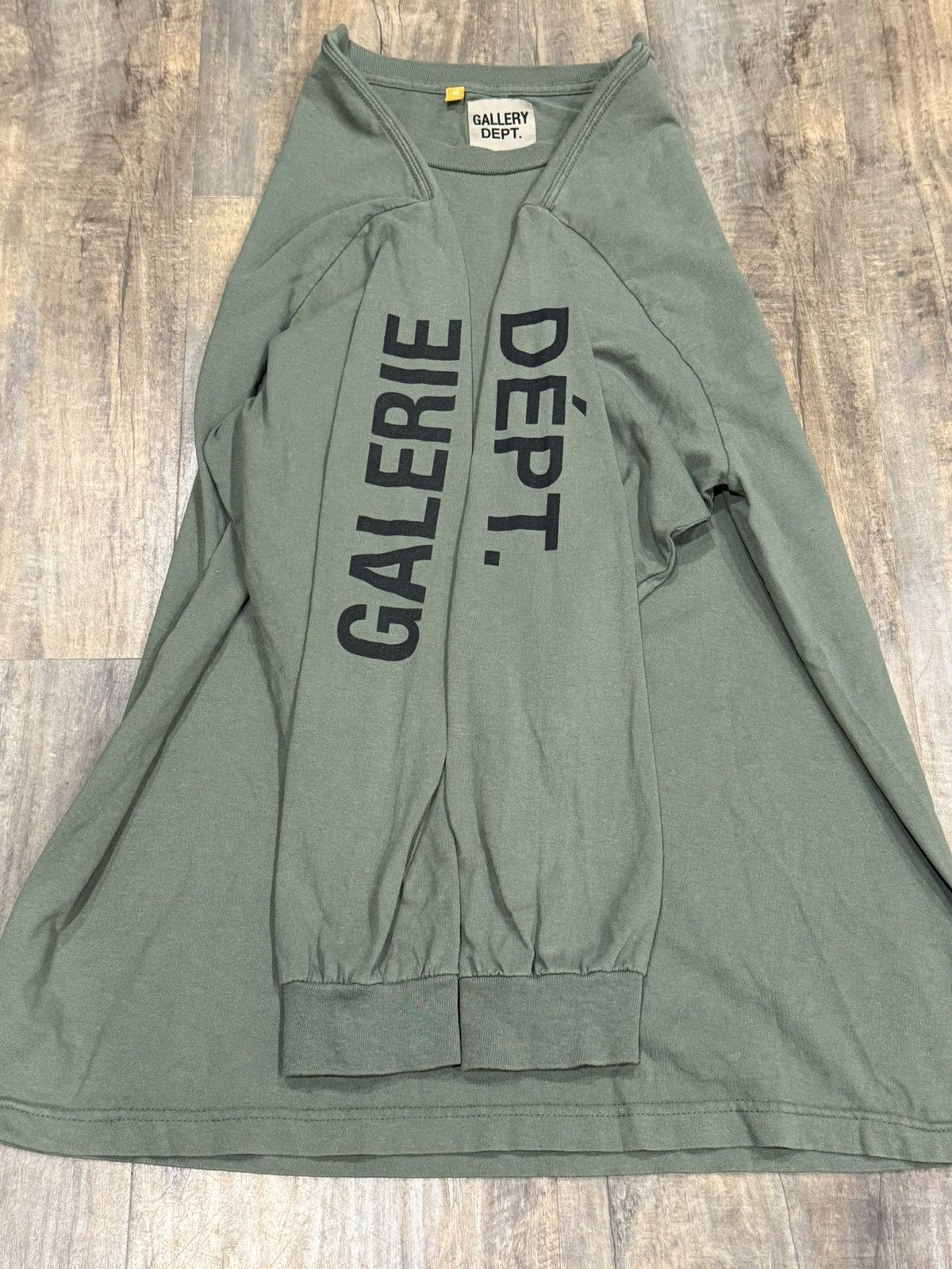 Gallery Dept. Gallery Dept Olive Green French Collector Souvenir L/S Tee Size US M / EU 48-50 / 2 - 10 Thumbnail