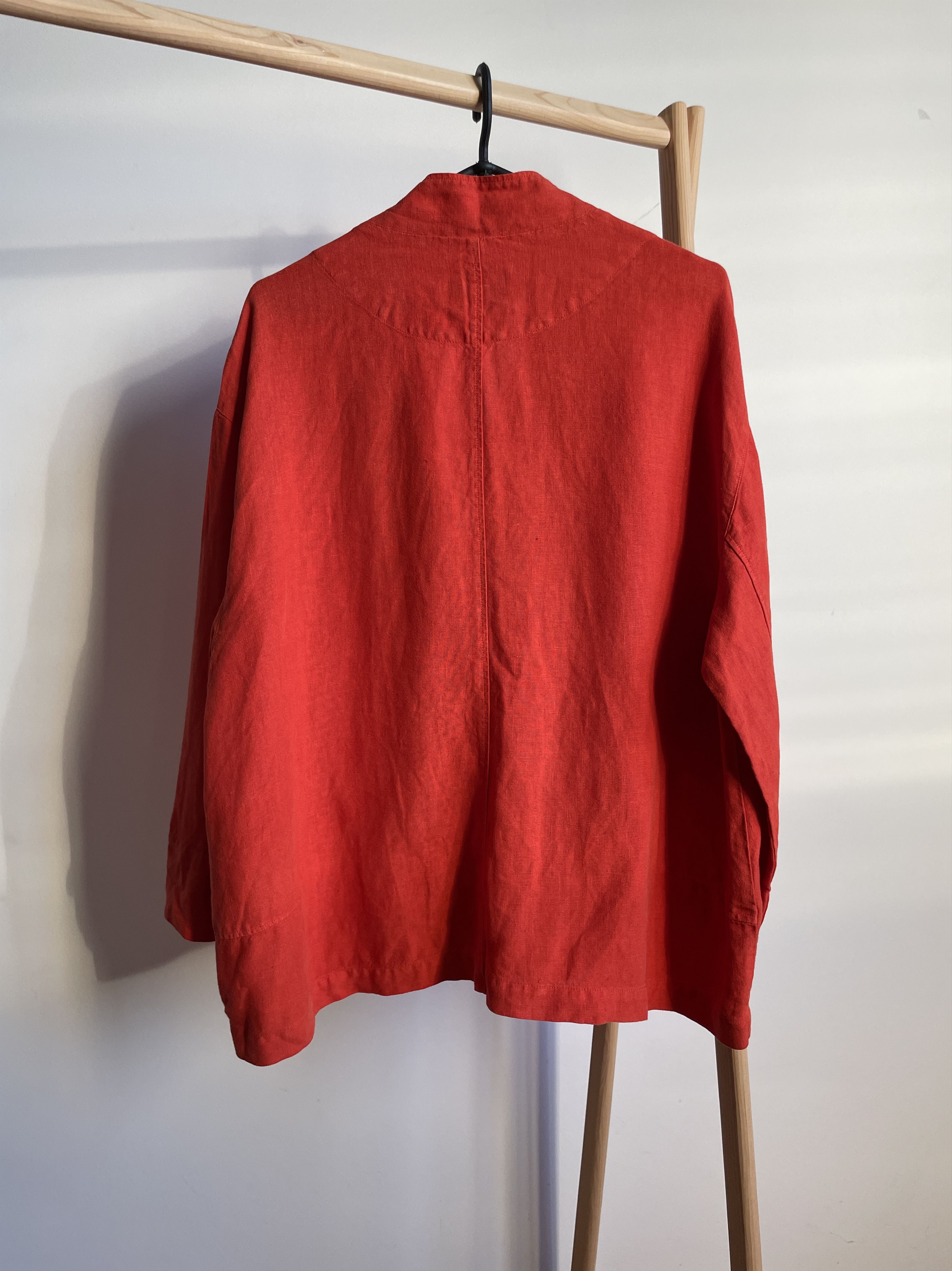 OSKA OSKA Womens Linen Relaxed Fit Jacket Size L Size L / US 10 / IT 46 - 4 Thumbnail