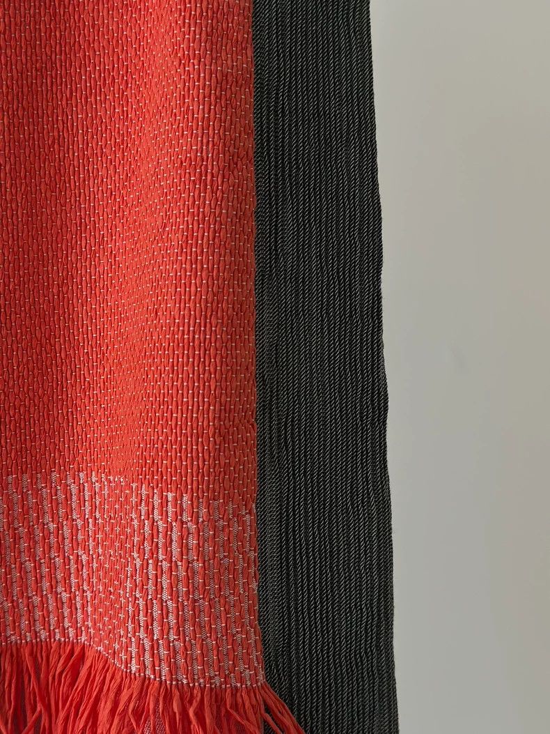 Issey Miyake Issey Miyake size:2 Black, green and red color-blocked mai Size 31" - 5 Thumbnail
