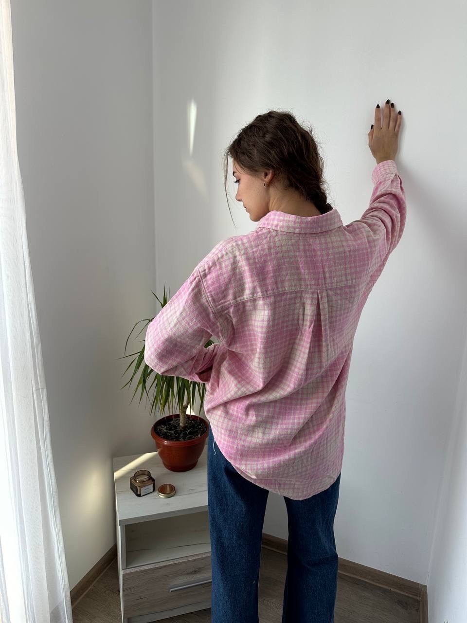 Levi's × Vintage Vintage Levi’s Over-shirt Women’s Pink Shirt Size M / US 6-8 / IT 42-44 - 7 Thumbnail