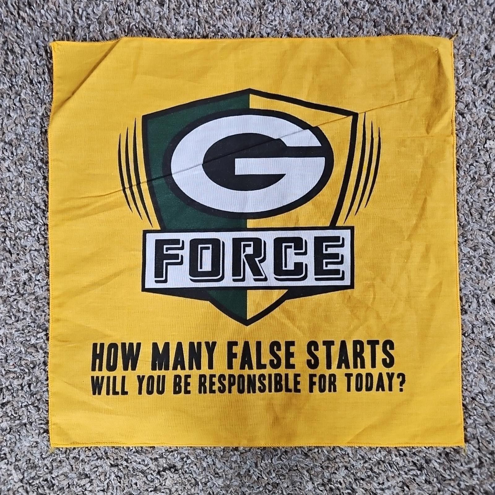 Other Green Bay Packers G FORCE Flag Hankerchief Size ONE SIZE - 1 Thumbnail