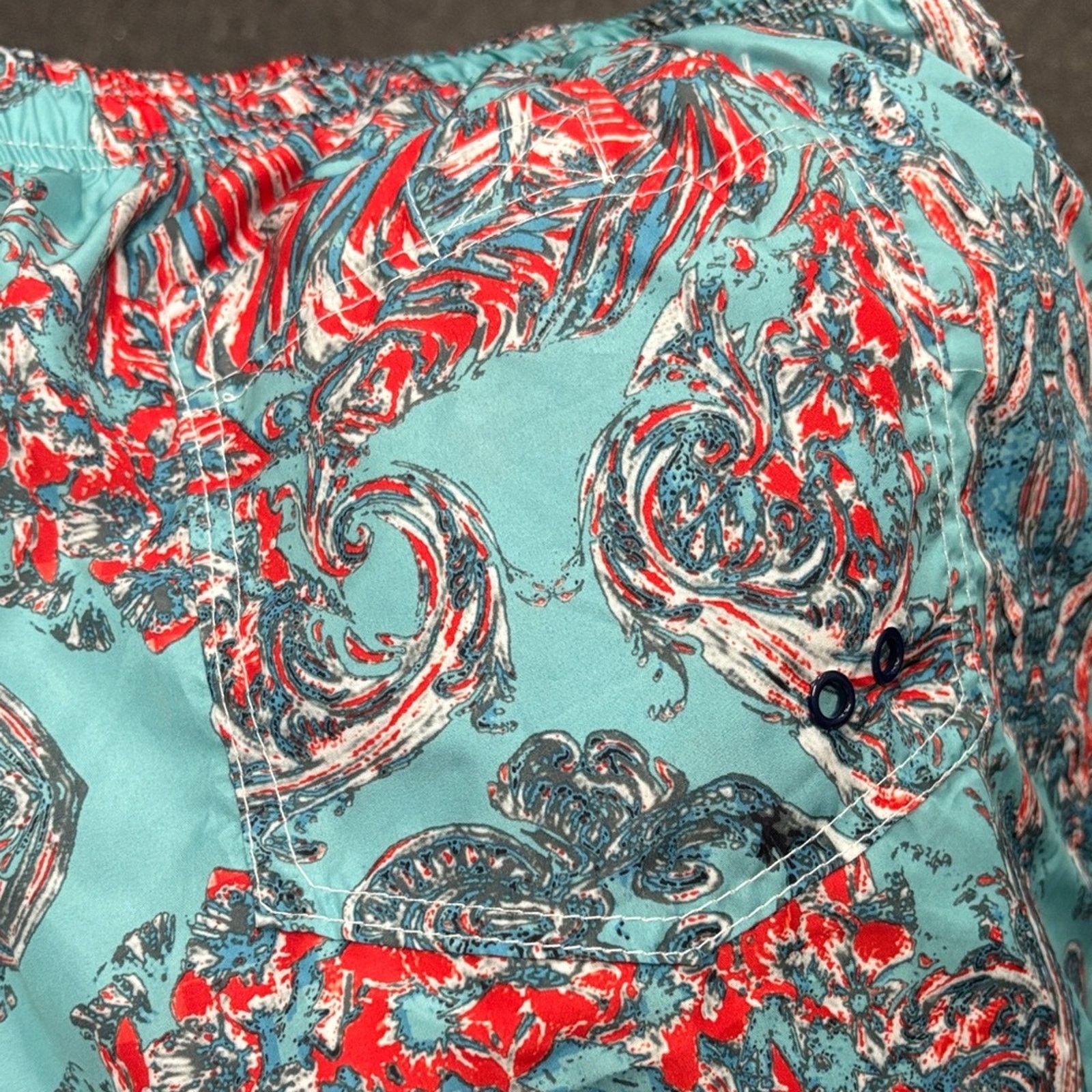 Other NWT Stylish Aqua and Red Men's Swim Trunks Size S Size US 34 / EU 50 - 7 Thumbnail