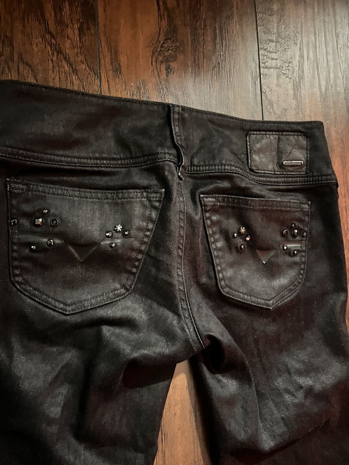 Diesel Tornado mart Diesel waxed flare jeans Size US 27 - 3 Thumbnail