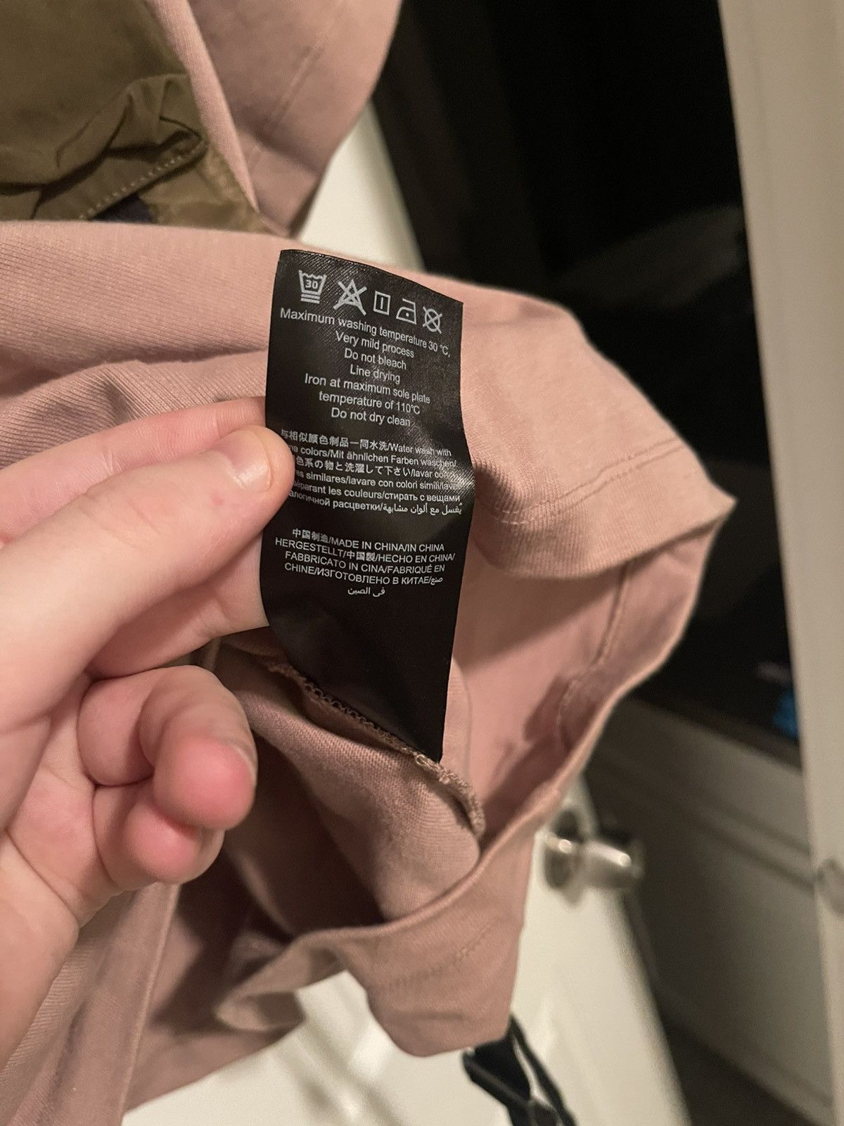 A. A. Spectrum Pink & Khaki Alnnaji T-Shirt Size US M / EU 48-50 / 2 - 7 Thumbnail