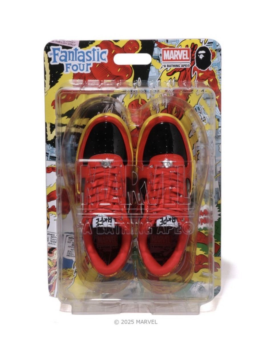 Authentic ape bape bape sta x marvel F4 the human torch new