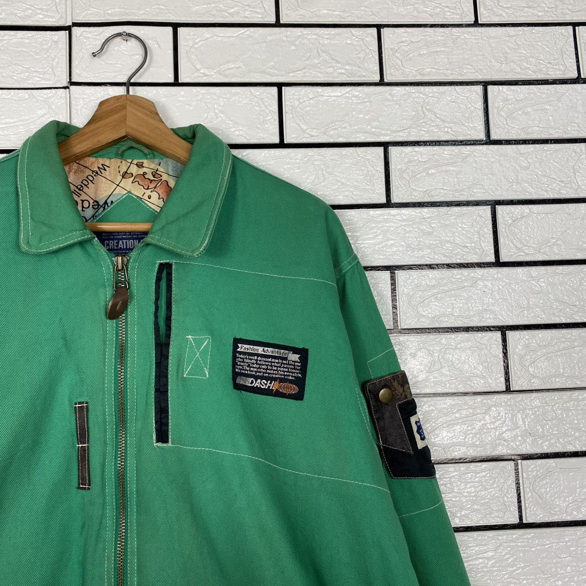 Japanese Brand 🔥VINTAGE FLY BOMBER JACKET CREATION CUBE ISSEY MIYAKE Size US M / EU 48-50 / 2 - 7 Thumbnail