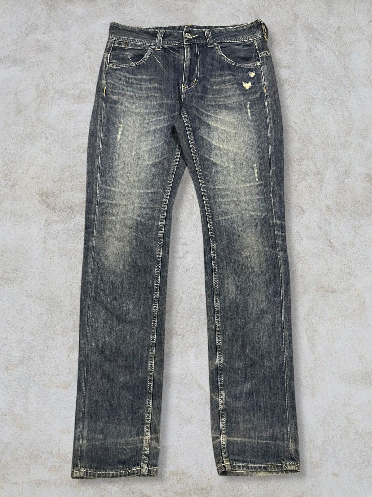 Kapital Japanese Y2K Heart Market Buckle Back Love Embroidery Jeans Size 30" / US 8 / IT 44 - 1 Thumbnail