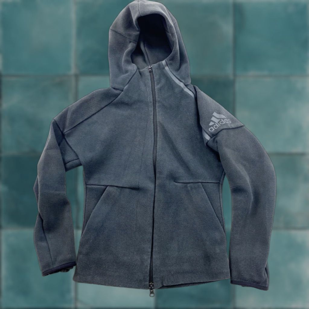 Adidas Adidas Hoodie Sweatshirt Womens XS Faded Black Full Zip Size XS / US 0-2 / IT 36-38 - 1 Thumbnail
