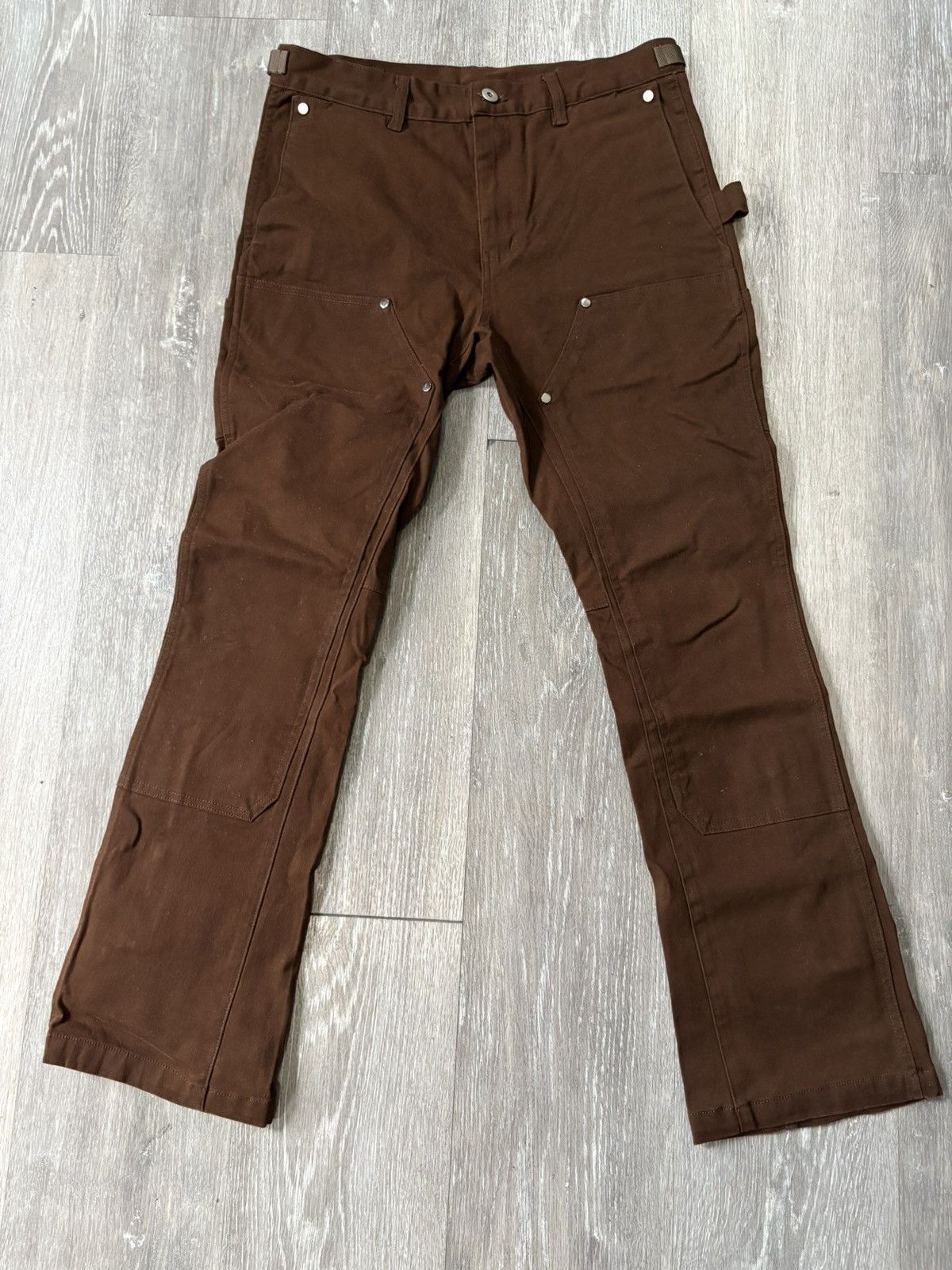 Japanese Brand Flared brown pants Size US 31 - 1 Thumbnail