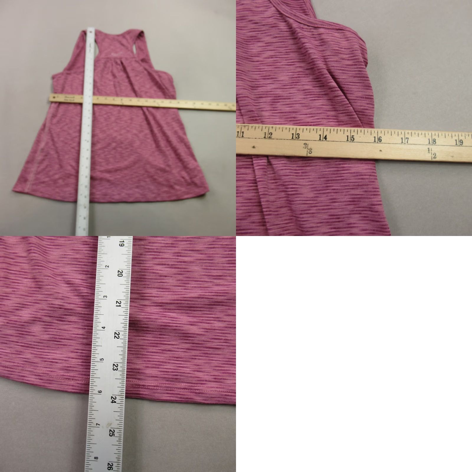 Pinko Kuhl Women's Pink Striped Racerback Activewear Tank Top Pullover Outdoor Large Size L / US 10 / IT 46 - 8 Thumbnail