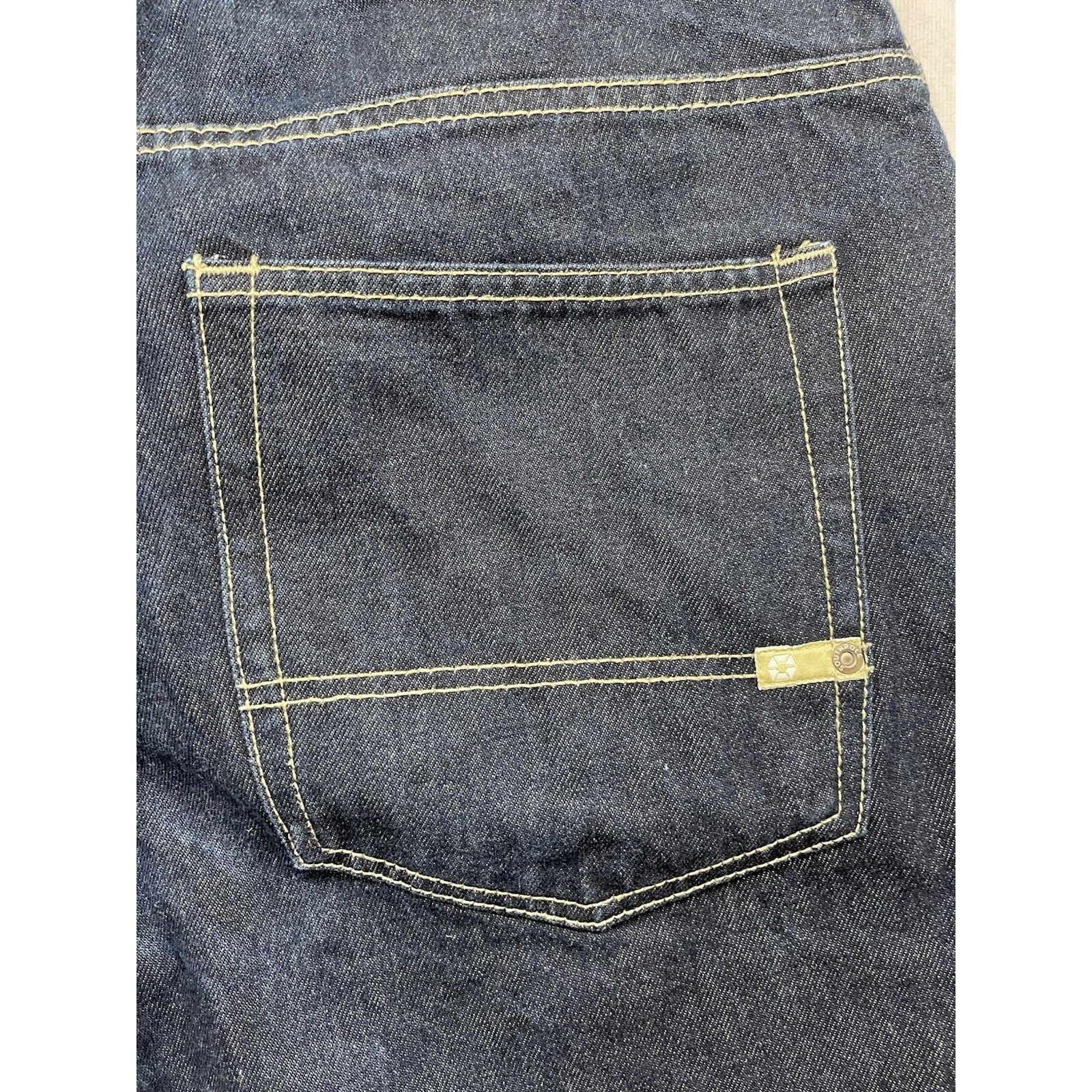 Southpole Southpole Mens Baggy Denim Jean Shorts Jorts Dark Blue Y2K S Size US 36 / EU 52 - 5 Thumbnail