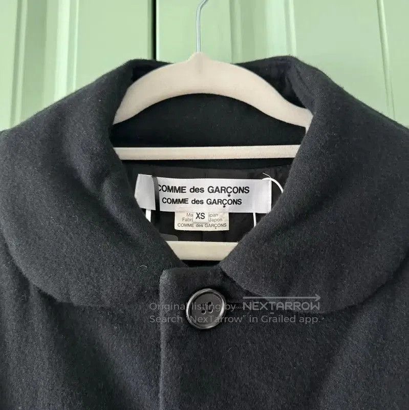 Comme des Garcons COMME des GARÇONS Black Wool Women's Coat . Size XS / US 0-2 / IT 36-38 - 7 Thumbnail
