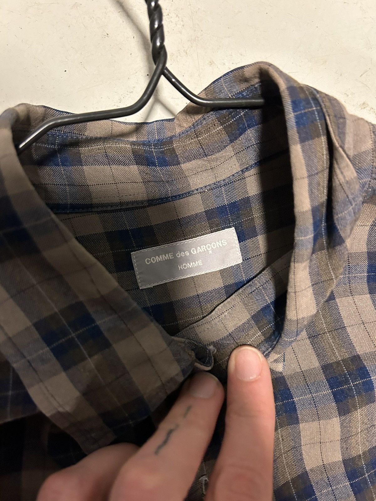 Comme des Garcons Comme des garçon check shirt Size US L / EU 52-54 / 3 - 3 Thumbnail