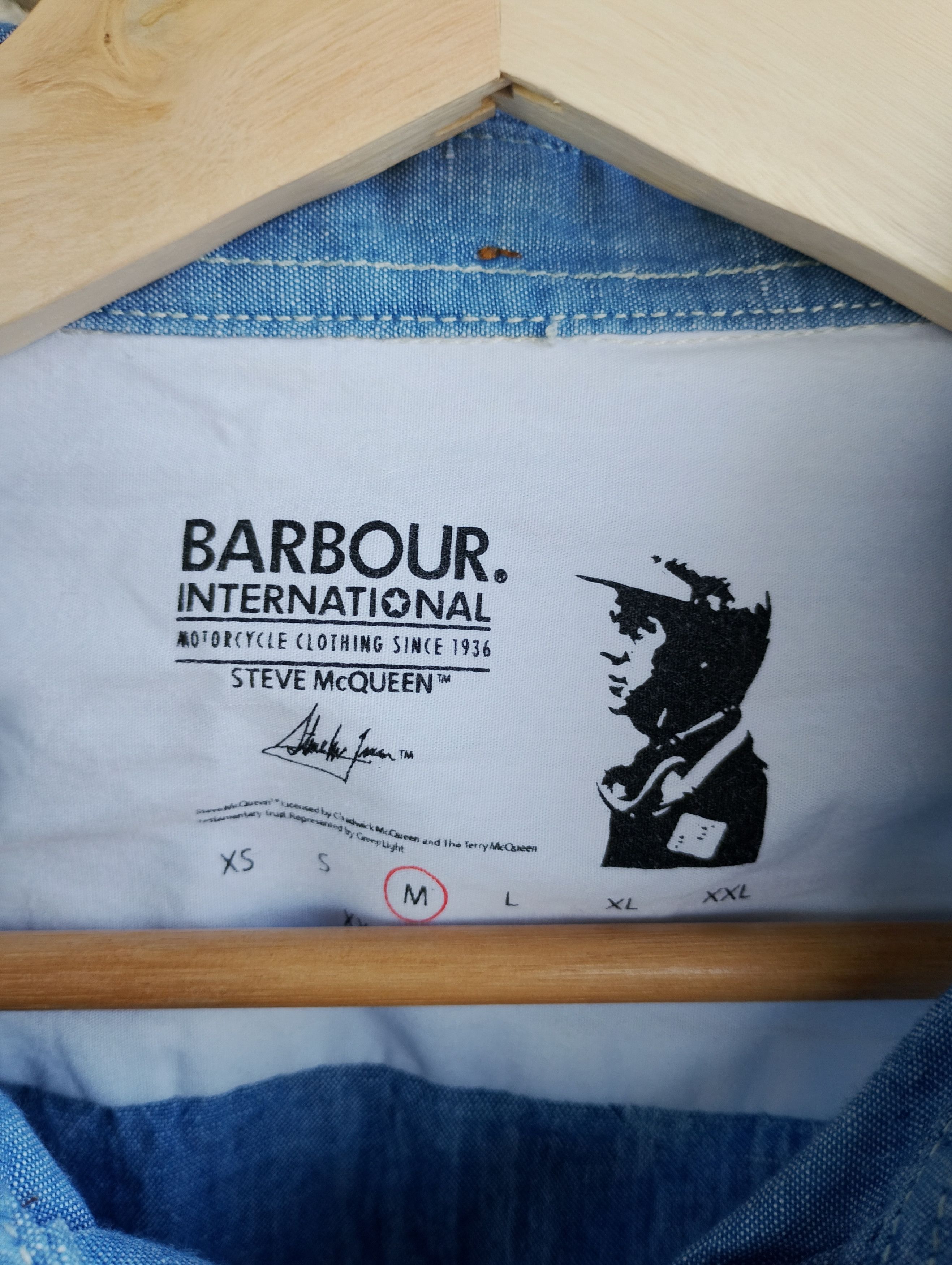 Barbour Barbour x Steve McQueen denim Long Sleeve shirt sz M Size US M / EU 48-50 / 2 - 2 Thumbnail
