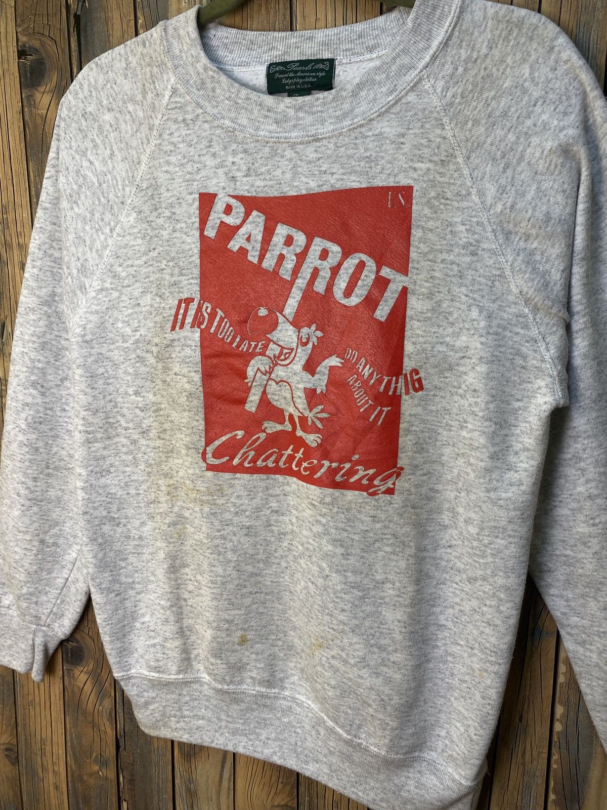 Alexander Julian × Vintage Vintage pearl parrot chattering crewneck sweatshirt Size US S / EU 44-46 / 1 - 3 Thumbnail