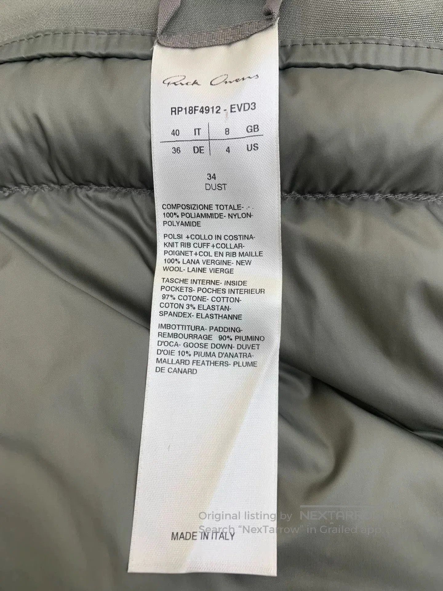 Rick Owens Rick Owens Green Flight Jacket. Size US XXS / EU 40 - 9 Thumbnail