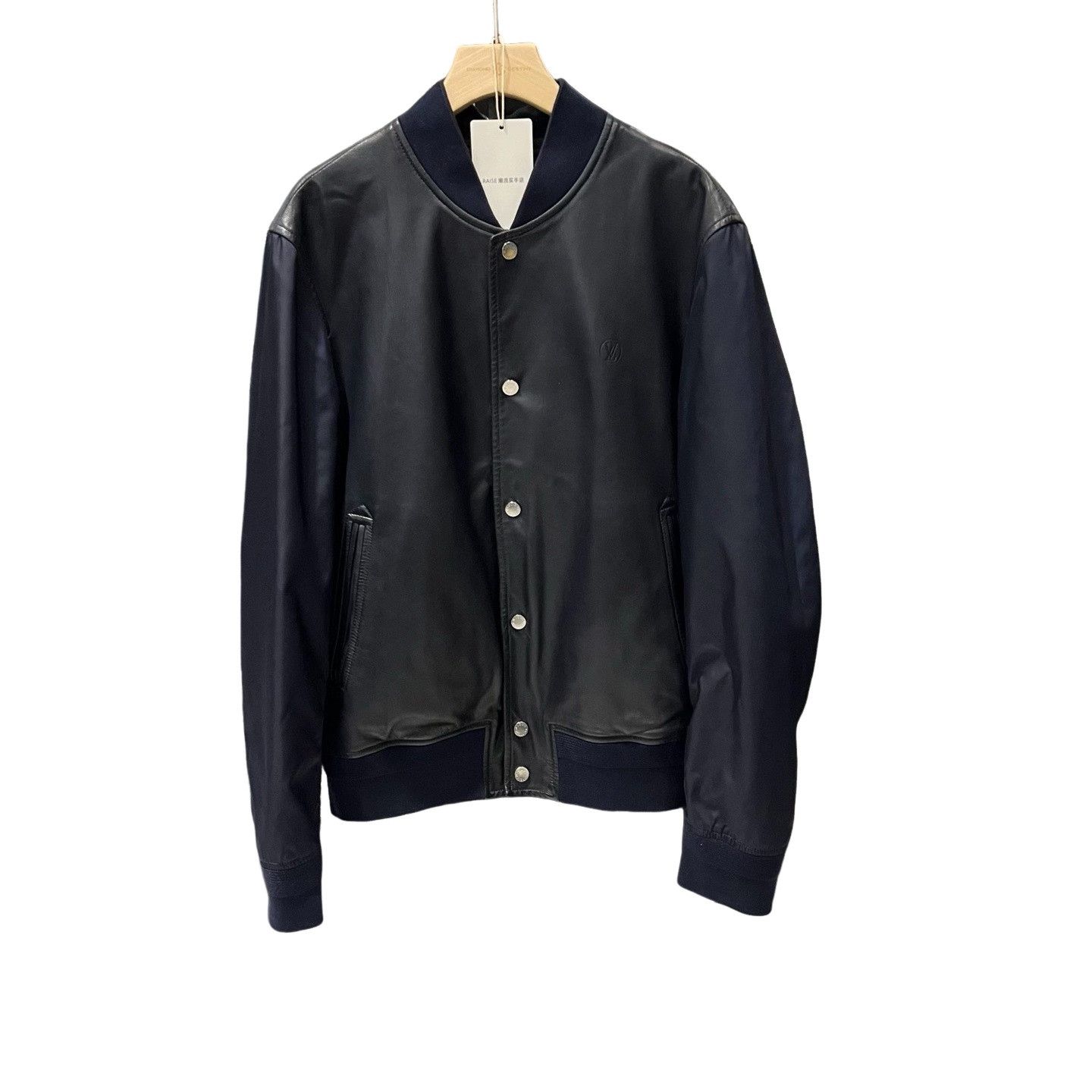 Louis Vuitton Louis Vuitton Leather Sleeve Bomber Jacket Size 48 Size US M / EU 48-50 / 2 - 1 Thumbnail